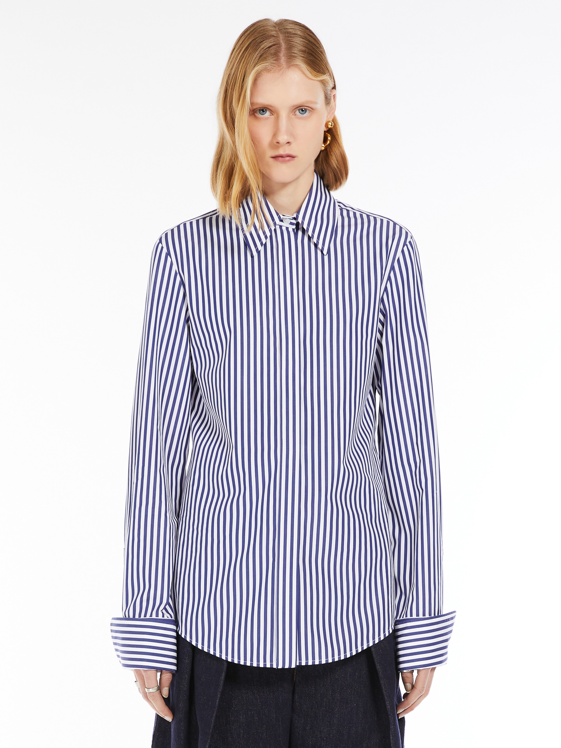 CONIO Striped poplin shirt - 3