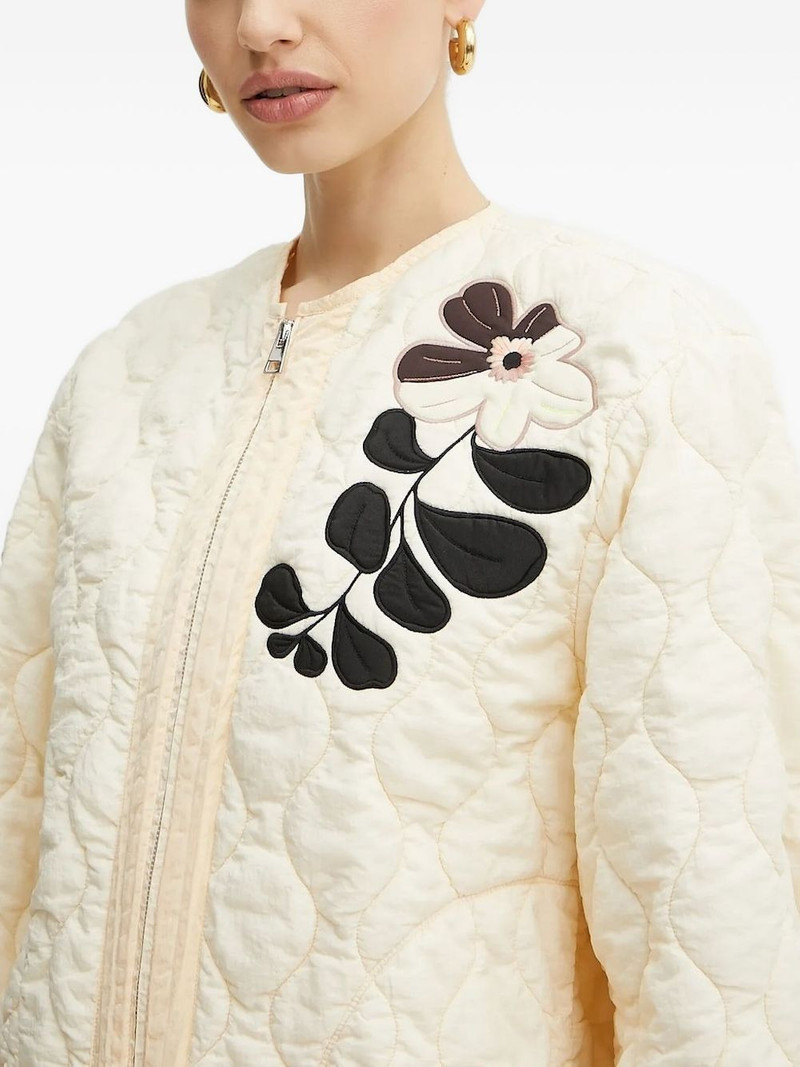 floral-embroidered bomber jacket 3