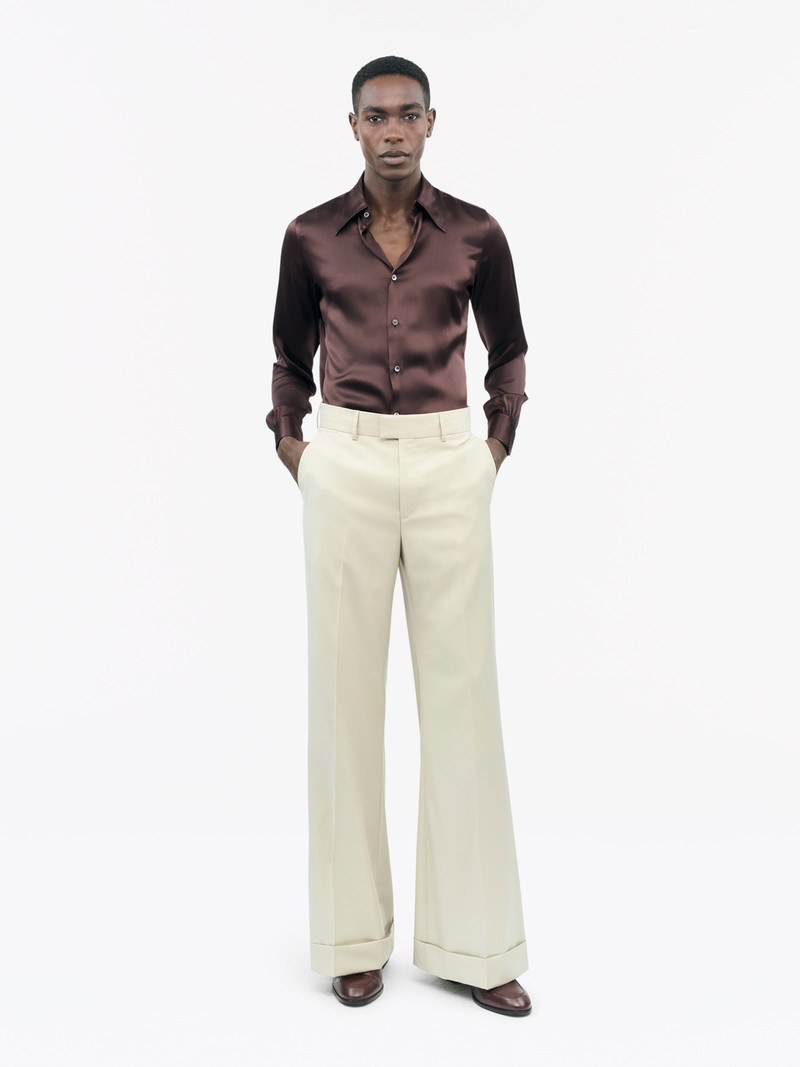 TIGER OF SWEDEN Alain Slim-fit Silk Shirt outlook