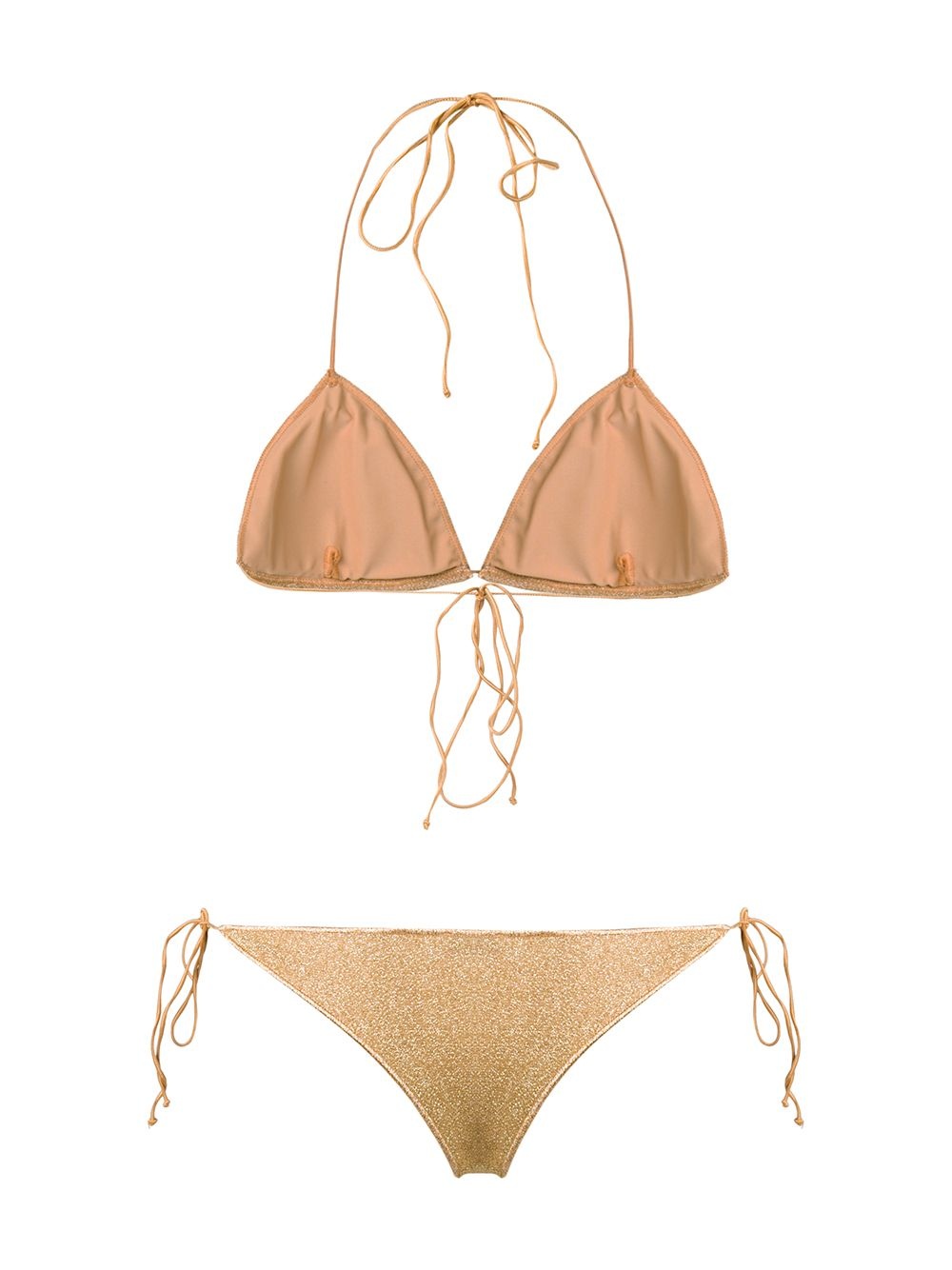 Lumière metallic triangle bikini - 4