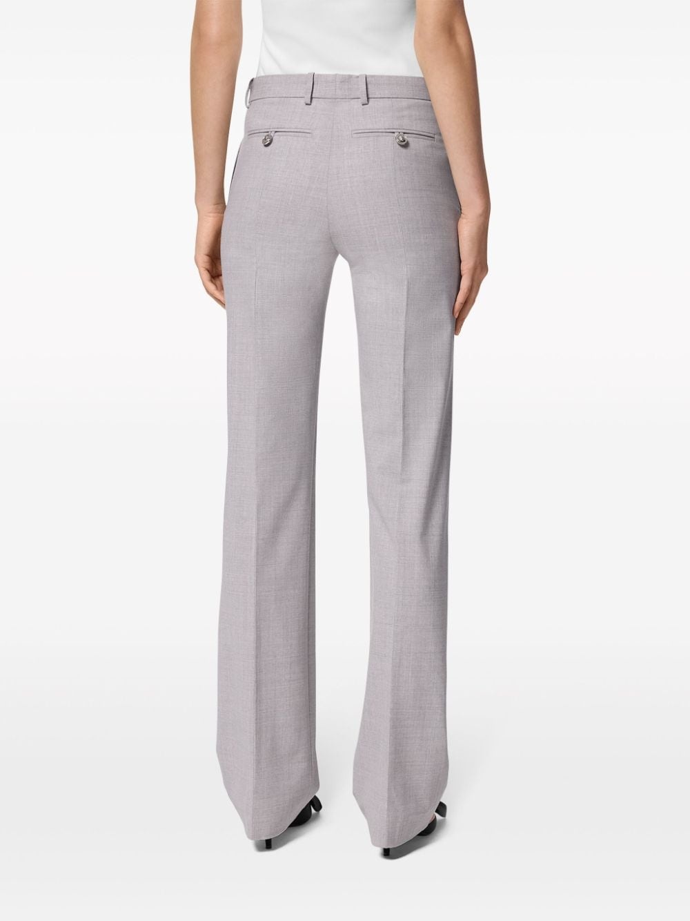 tailored straight-leg trousers - 4
