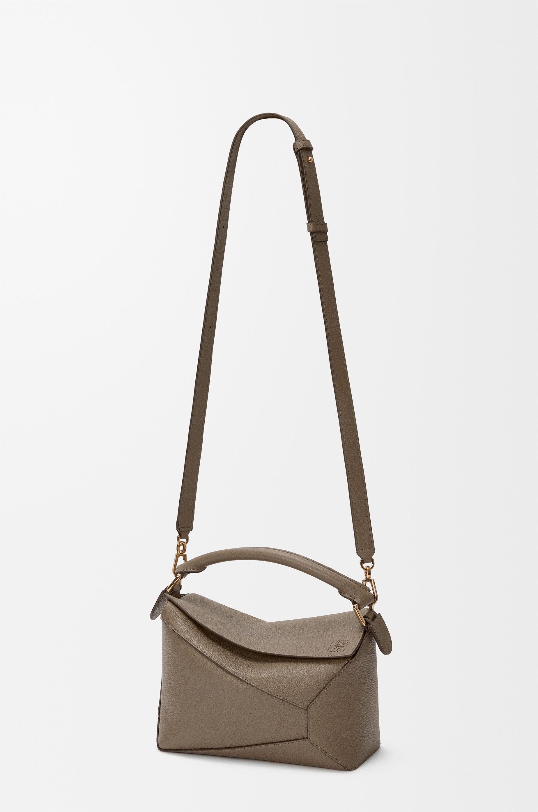 Small Puzzle Edge bag in soft grained calfskin - 8