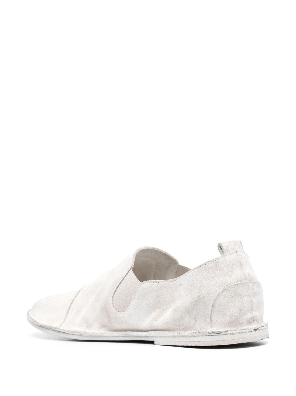round-toe slip-on leather loafers - 3