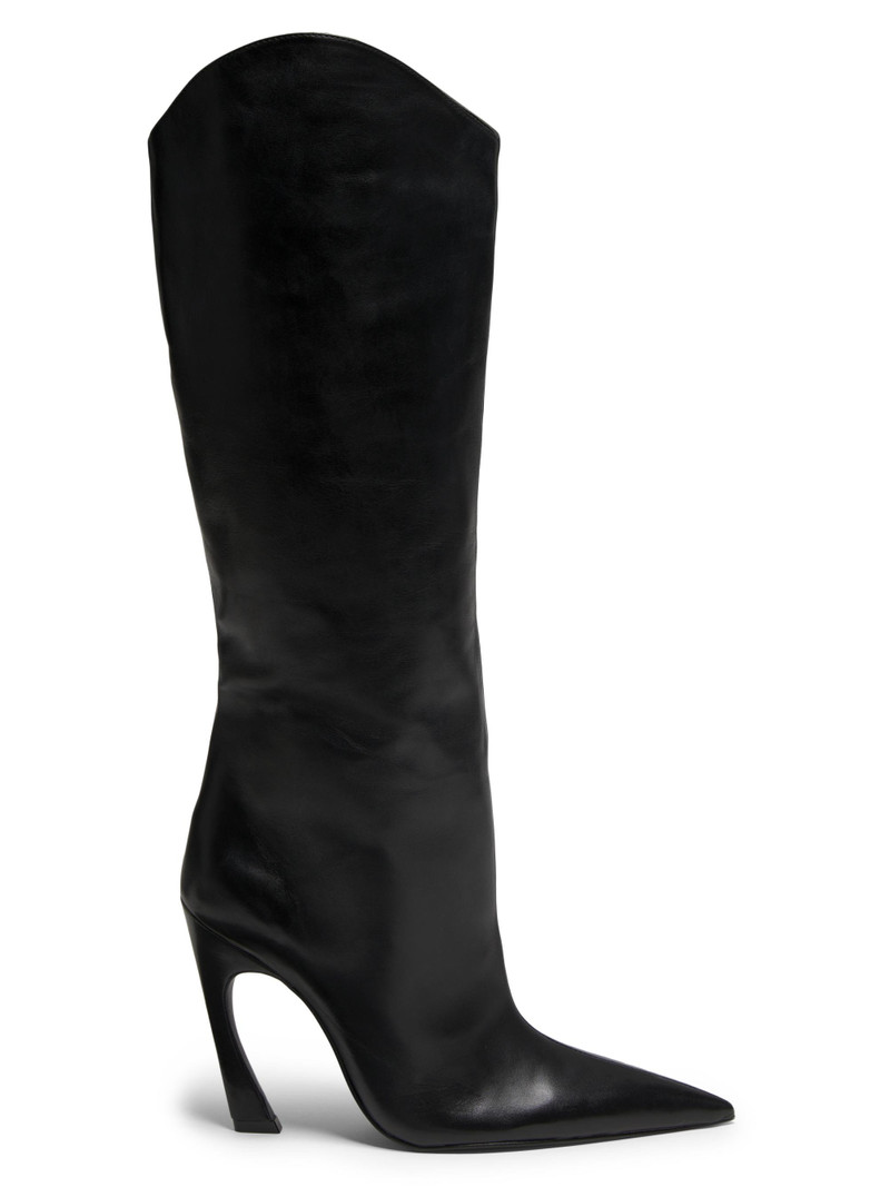 Women's Maryann 90MM Curved-Heel Boots - Black 1