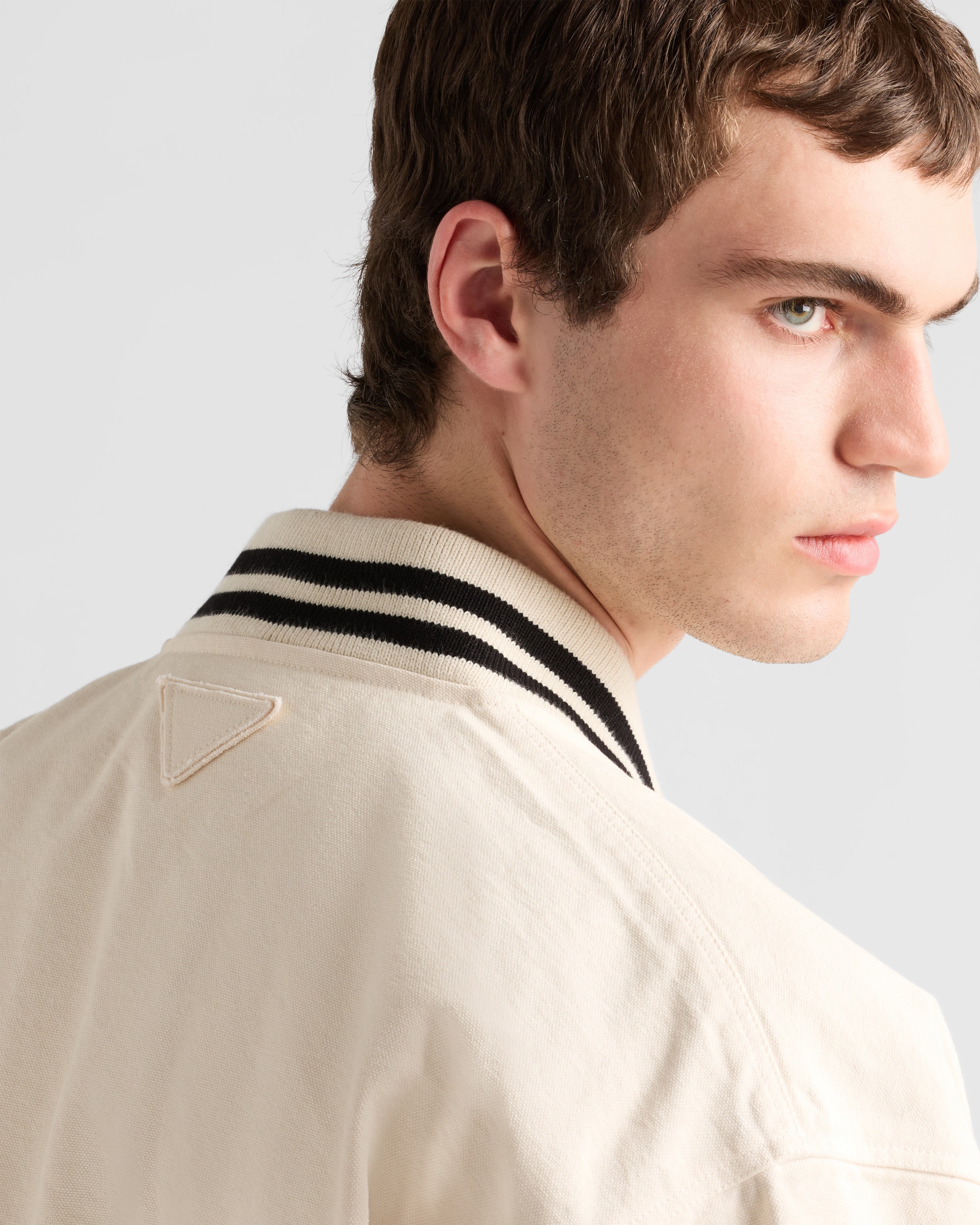 Cotton bomber jacket with patch - 6