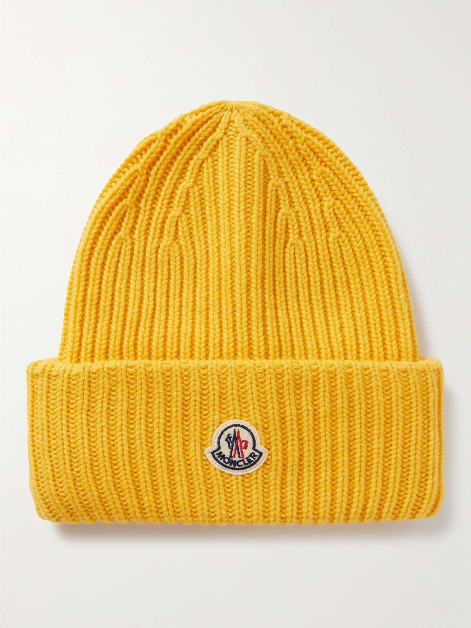 Logo-Appliquéd Cable-Knit Virgin Wool and Cashmere-Blend Beanie - 1