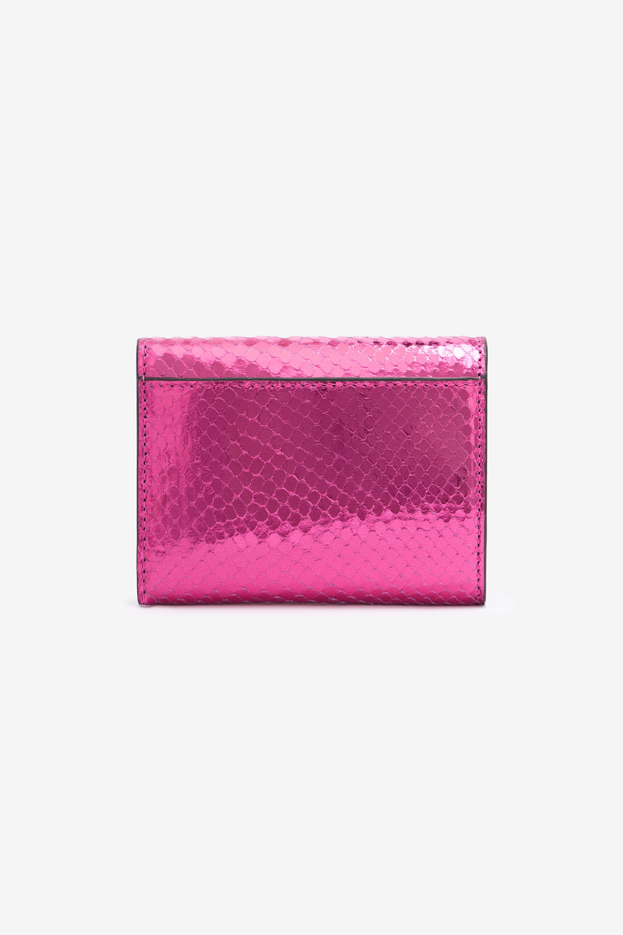 Snake Scale-Effect Metallic Wallet - 2