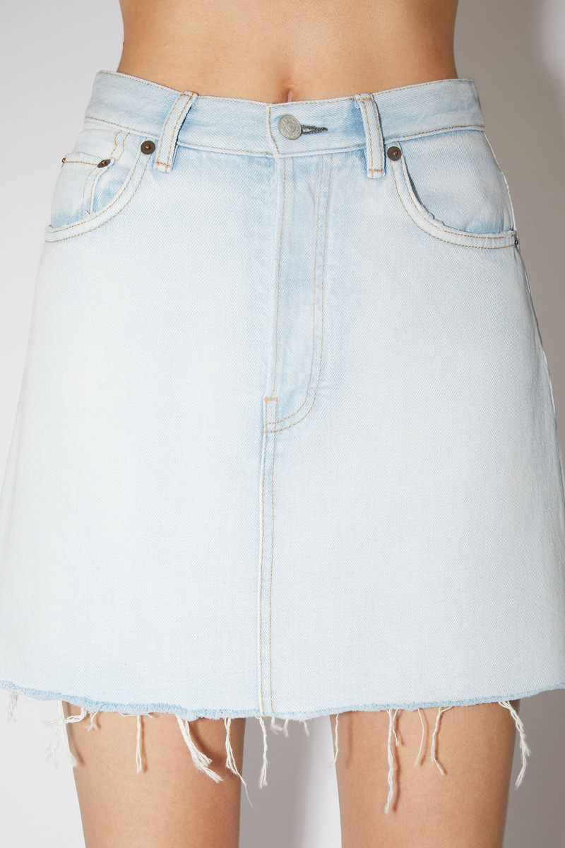 Cotton mini skirt - Pale blue 6