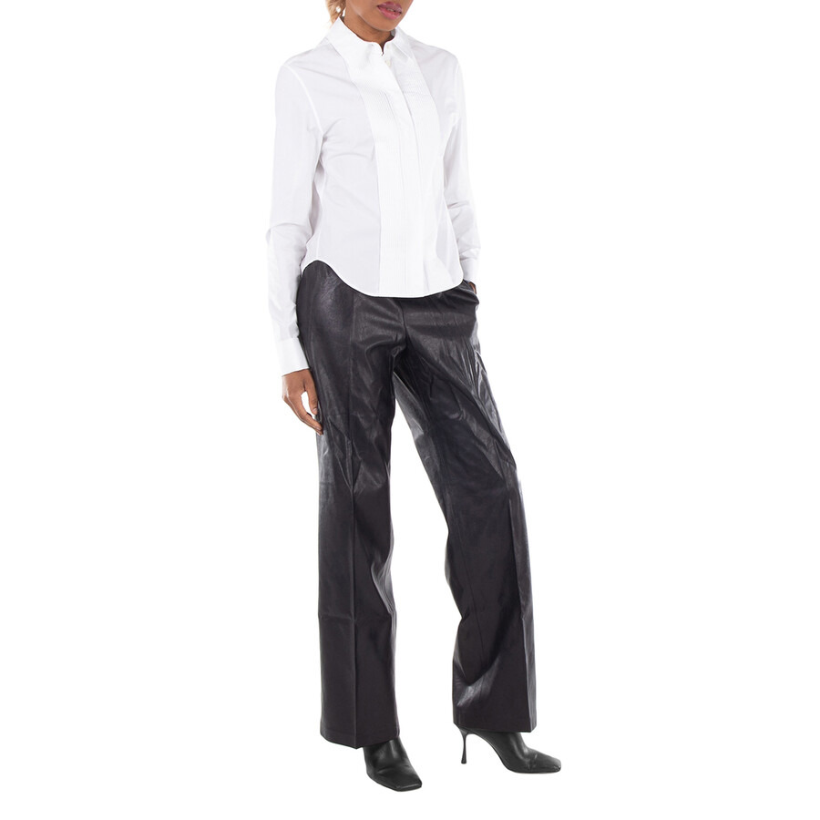 Anine Bing Ladies Navy Soto Vegan Leather Pants - 3