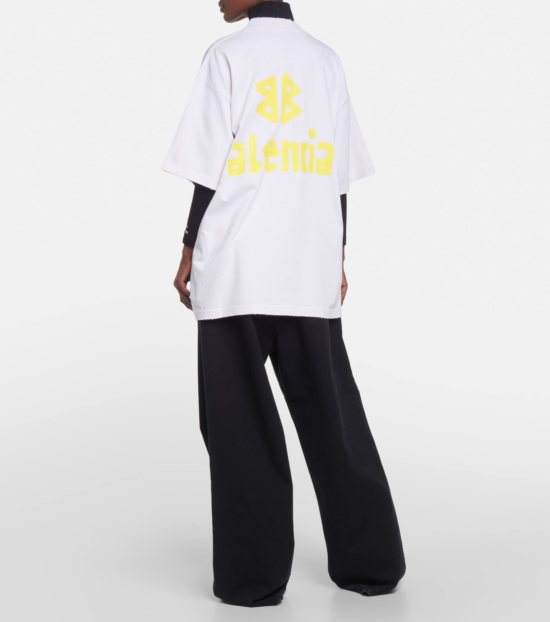 Tape Type cotton jersey T-shirt - 3