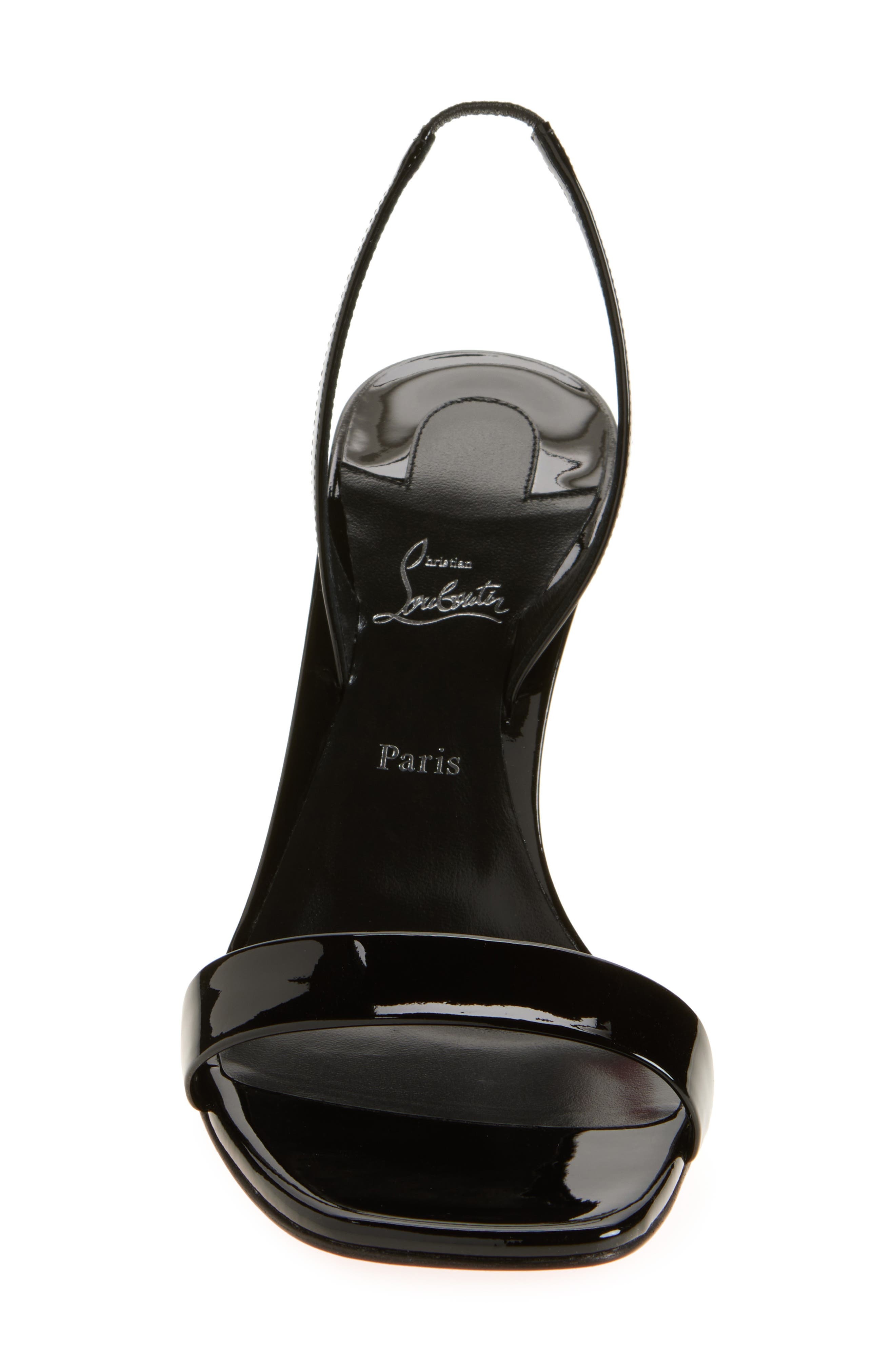 Christian Louboutin Condora Patent Leather Slingback Sandal (Women) in Black at Nordstrom - 4