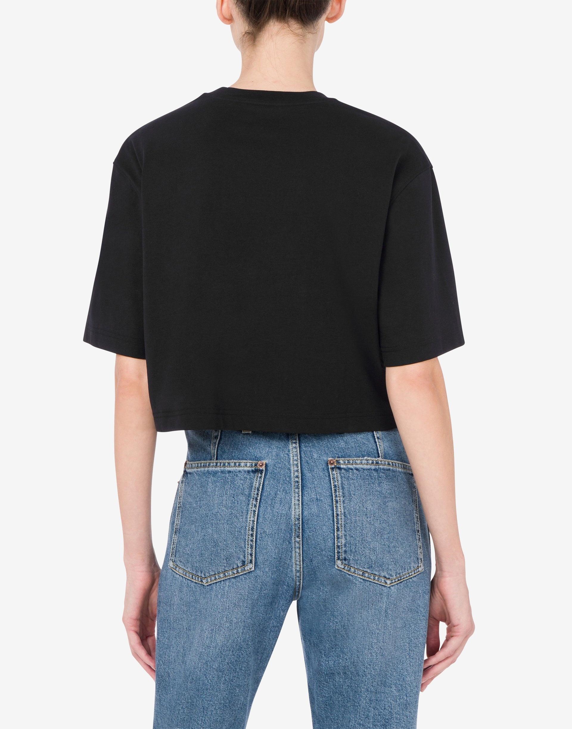 CROPPED T-SHIRT LAUREL CROWN LOGO - 2