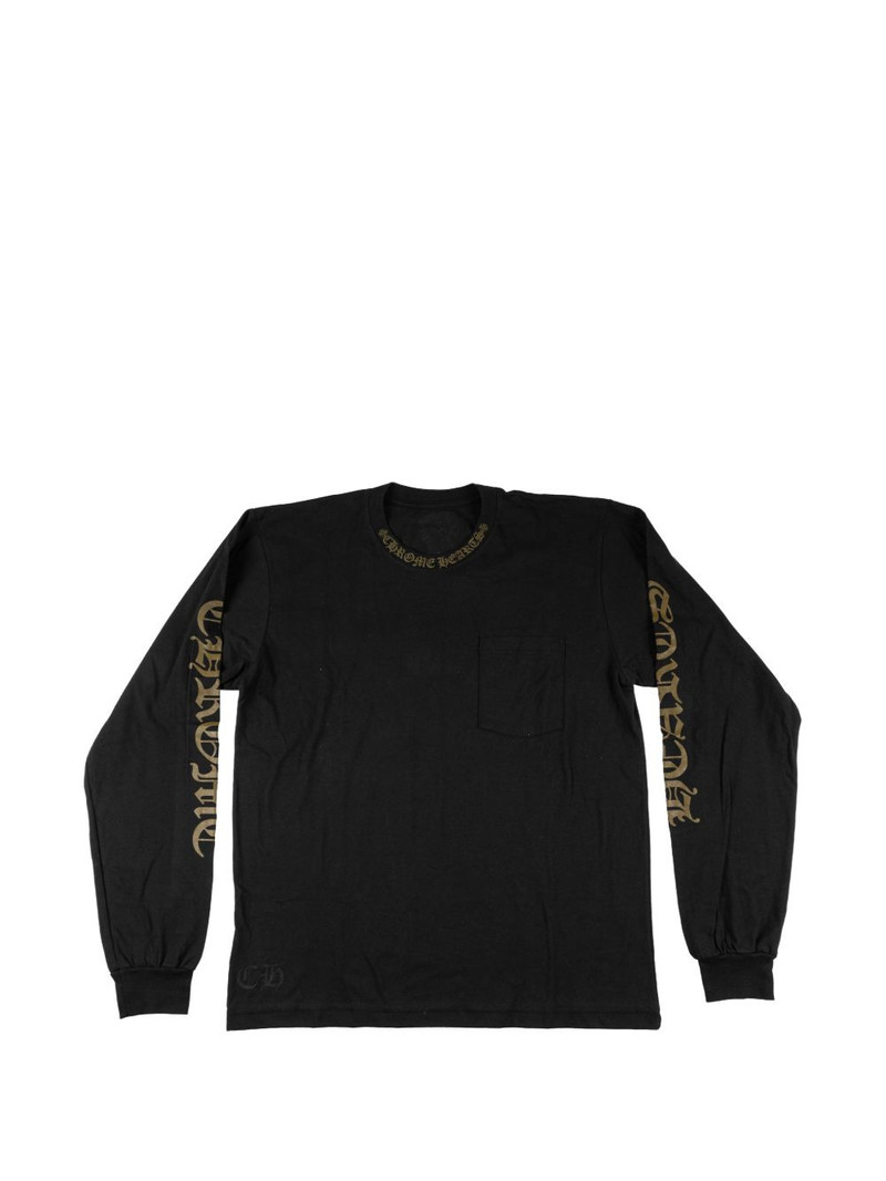 logo-print long-sleeve T-shirt 1
