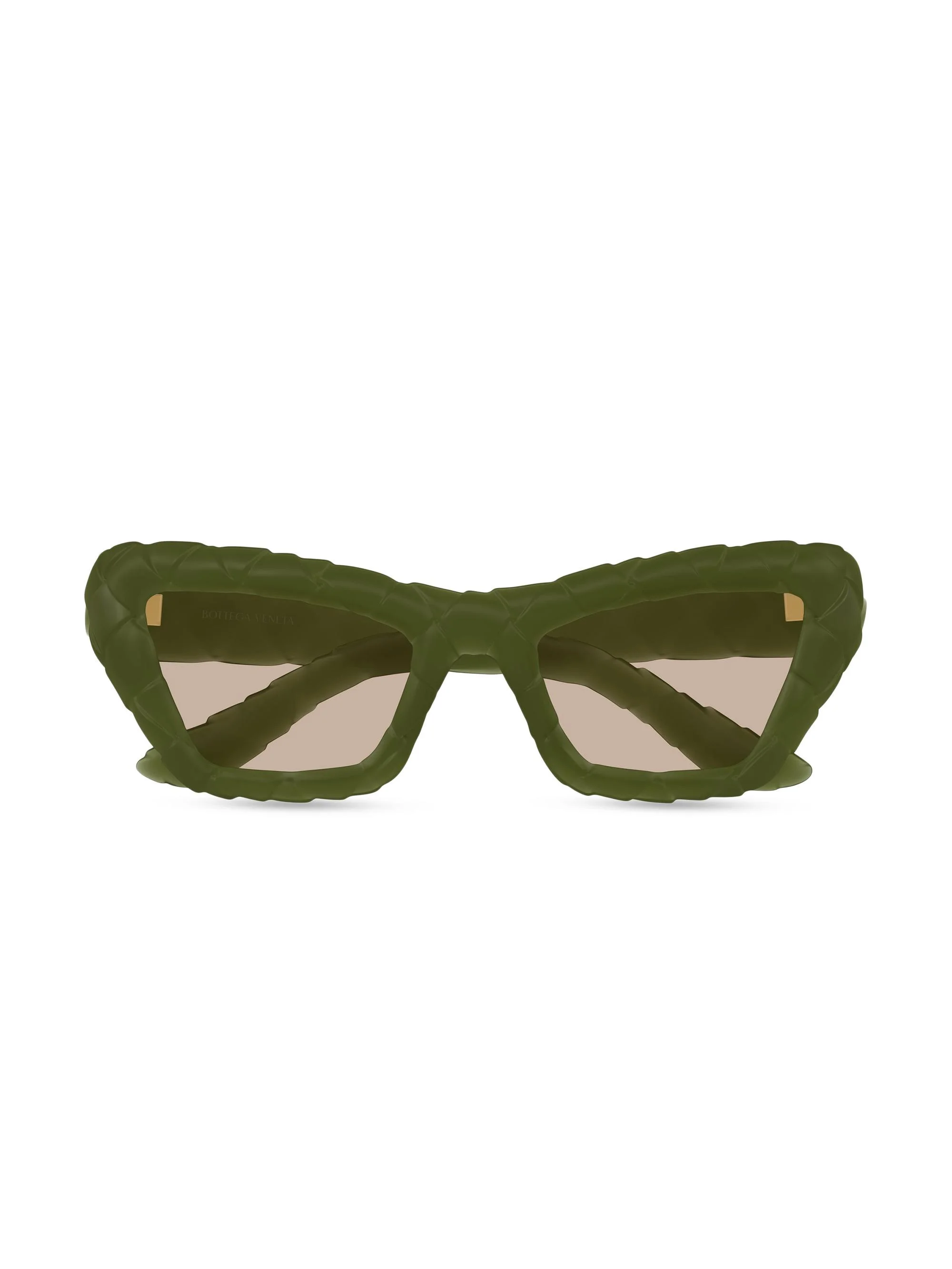 Women's Intrecciato 3D Cat-Eye Sunglasses - Green - 1