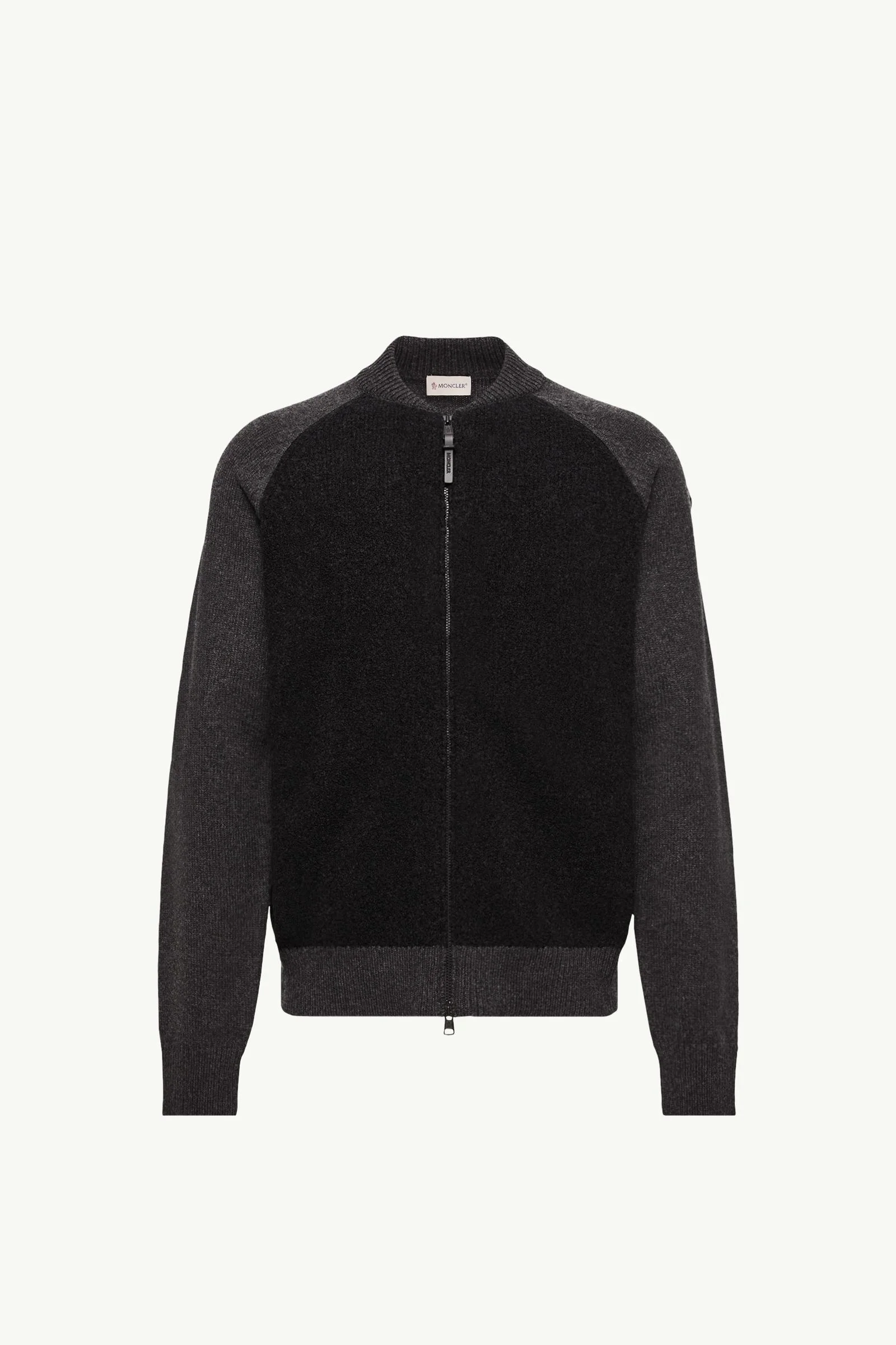 Bouclé Wool & Cashmere Blend Zip Cardigan - 1