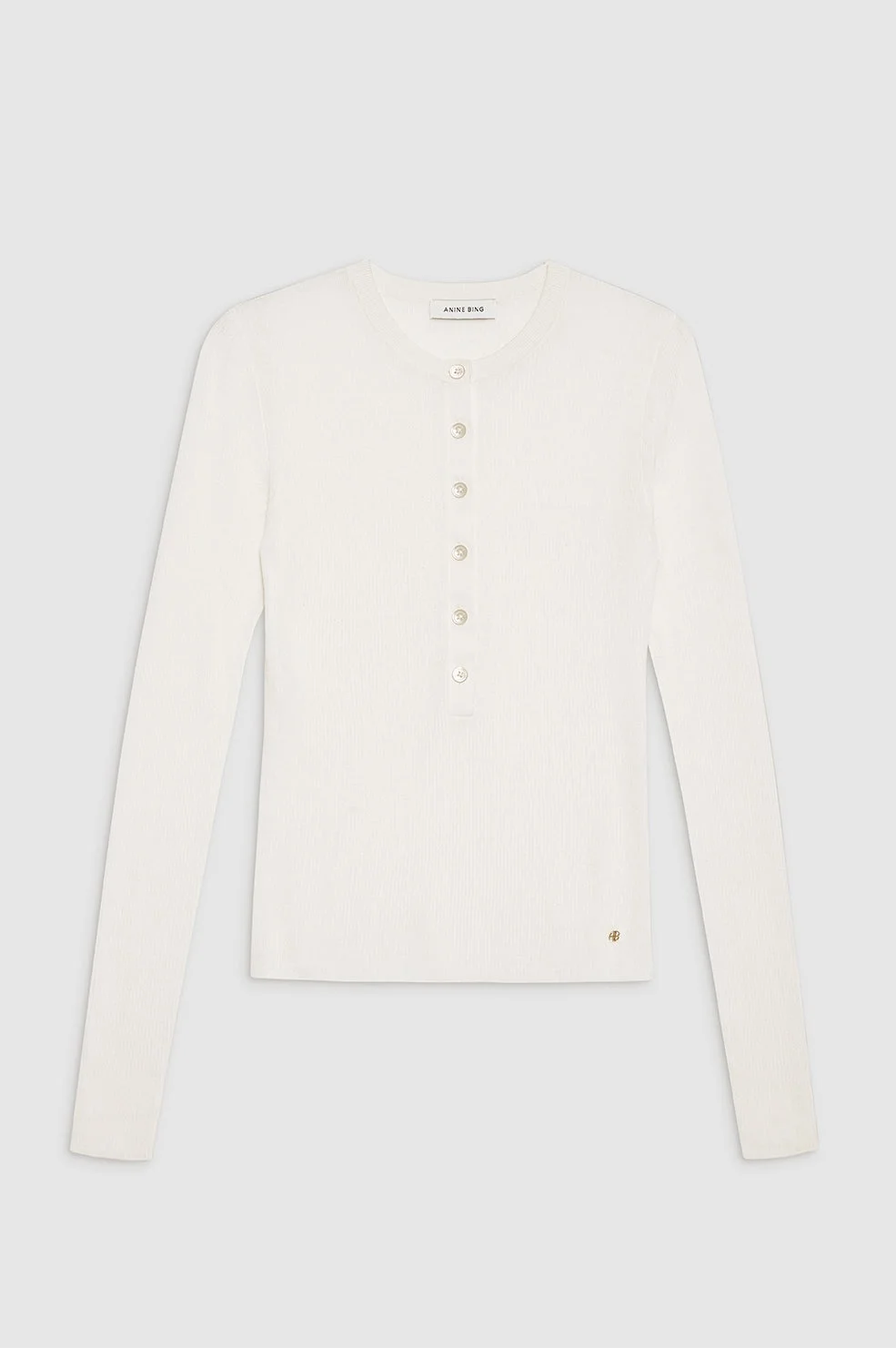 Katrin Long Sleeve Sweater - Ivory - 1