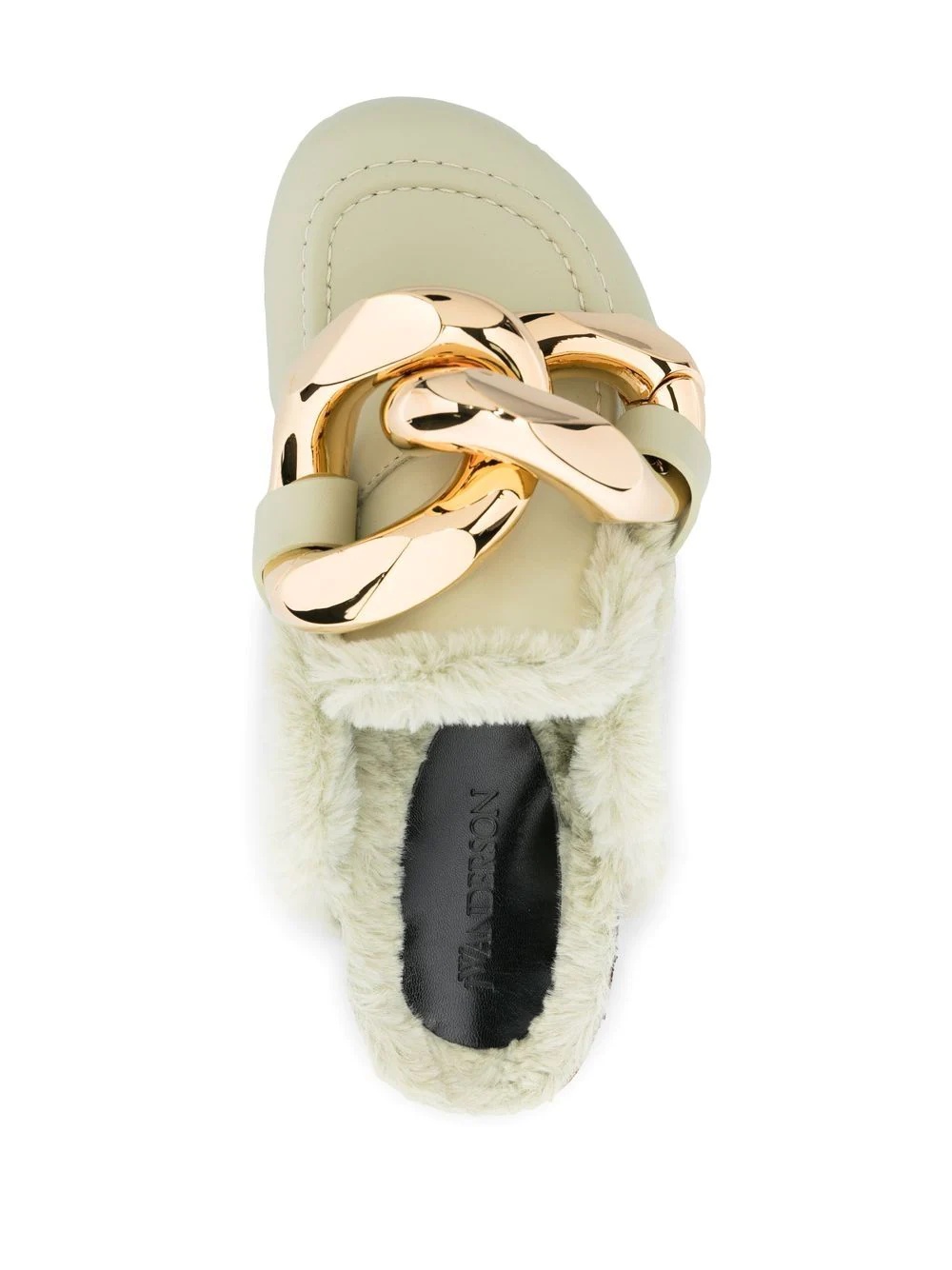 leather chain mules - 4