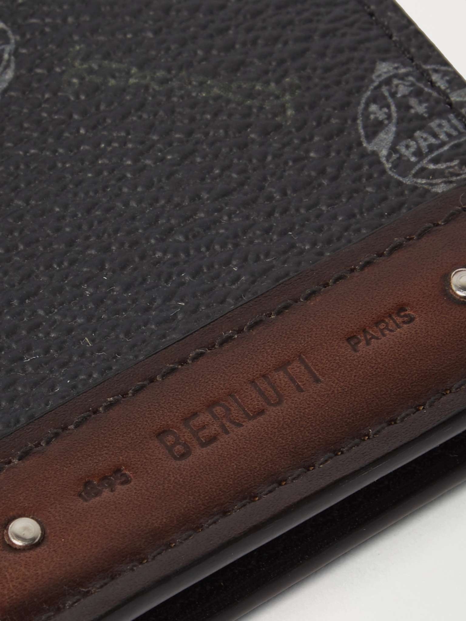 Signature Logo-Print Canvas and Leather Billfold Cardholder - 4