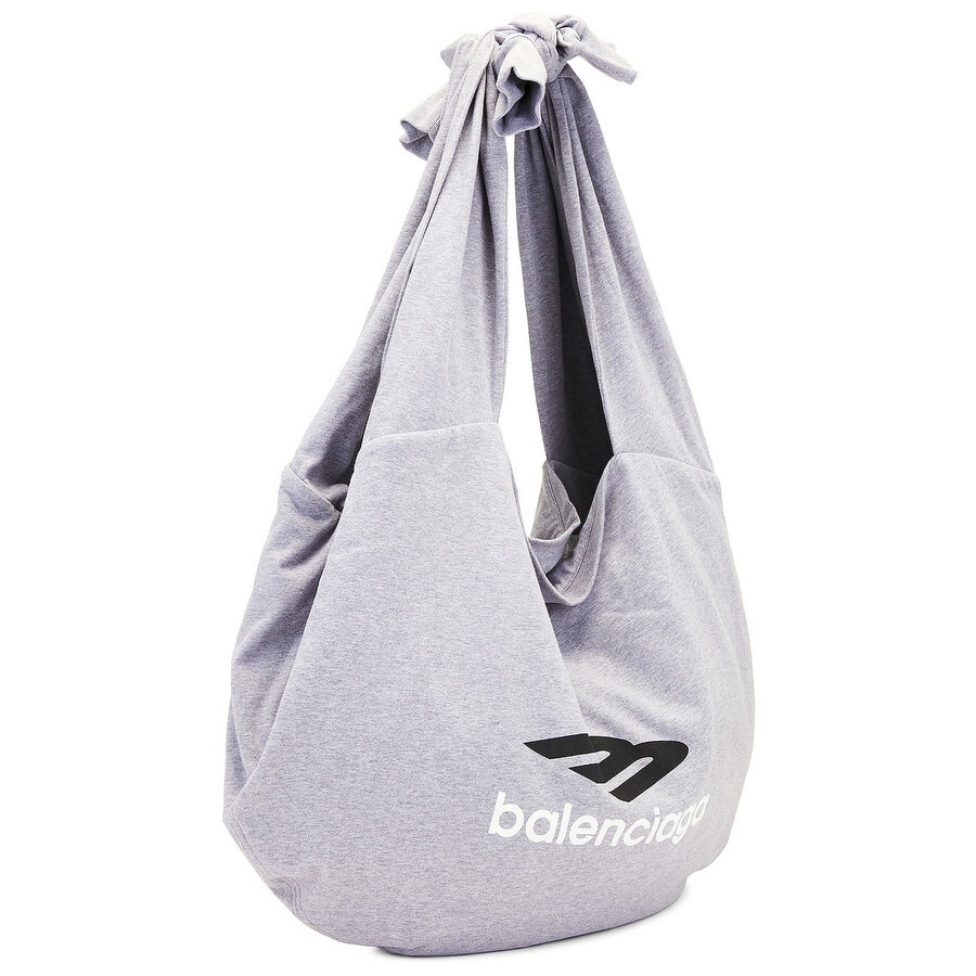 Balenciaga Heather Grey New Jersey Hobo Bag - 3