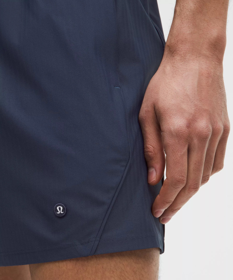 Striped Mesh Tennis Short 5" 6