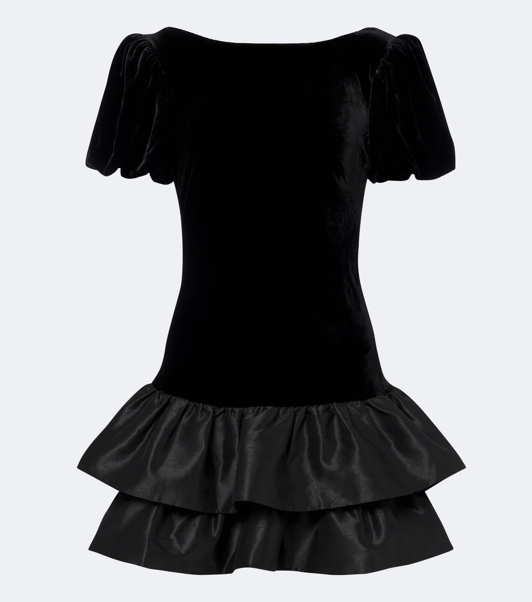 Anabella tiered velvet minidress - 1