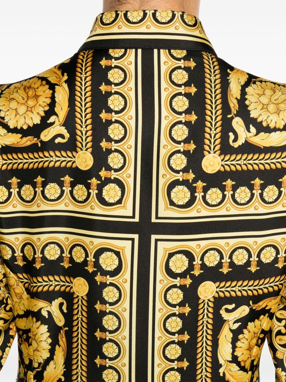 Heritage baroque-print silk minidress - 5