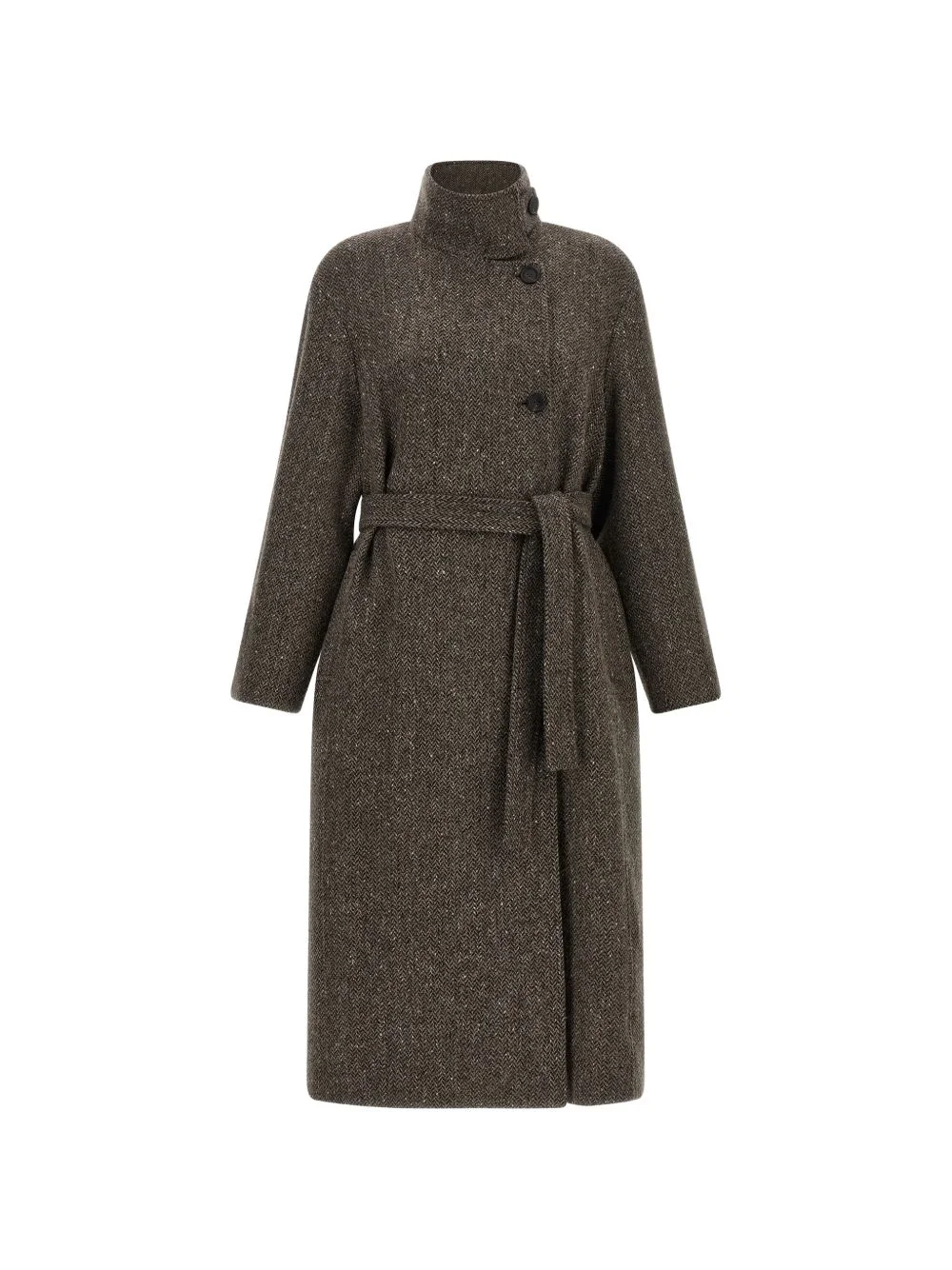 Sparkling chevron-pattern coat - 1