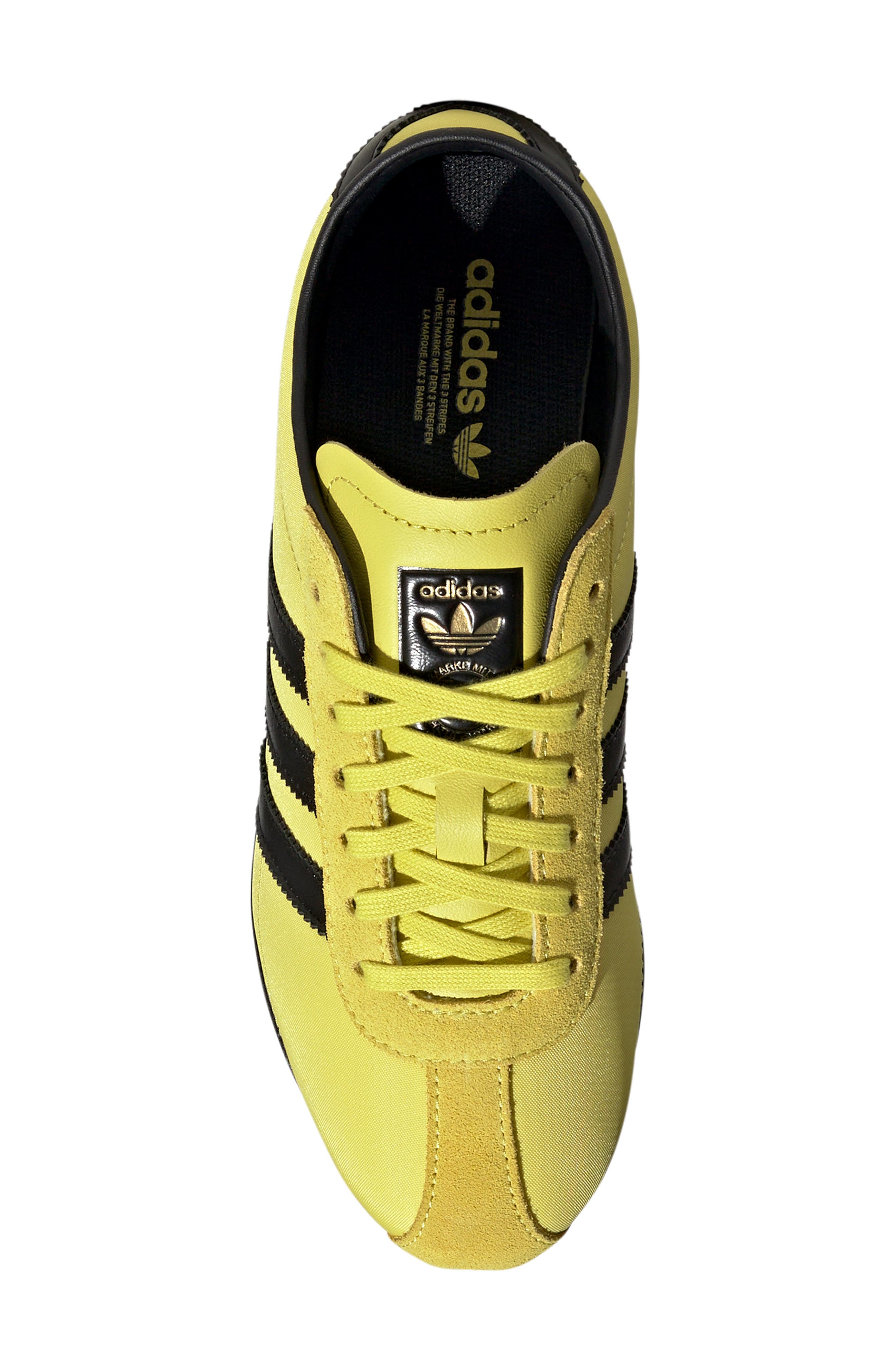adidas Tokyo Low Top Suede Sneaker in Sulfur/Brown/Gold at Nordstrom - 4