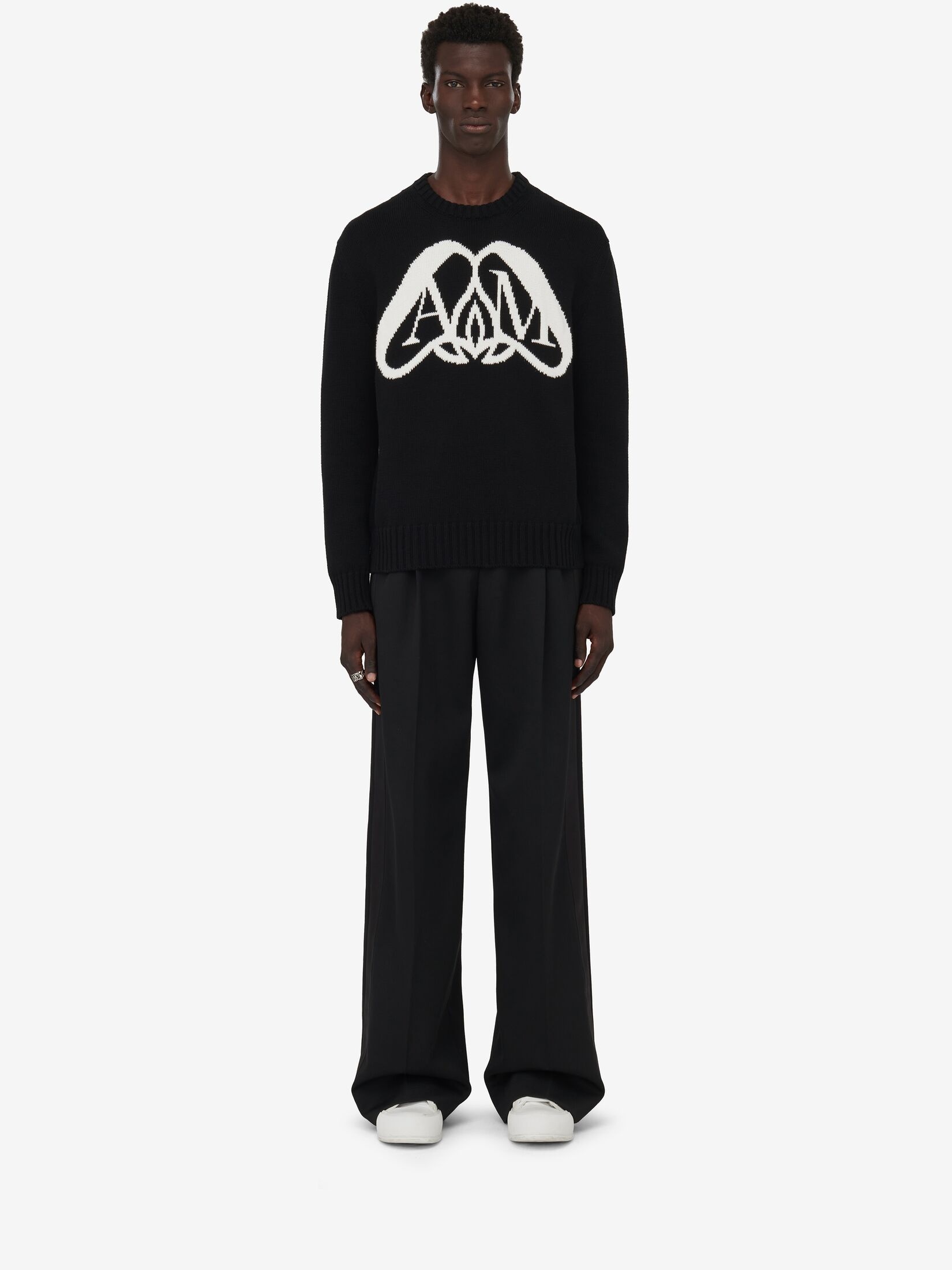 Men's Seal Logo Jumper in Black/ivory - 2