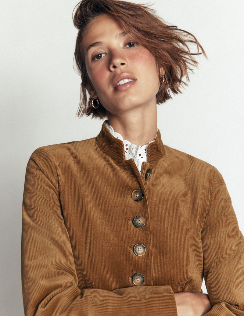 Hereford Military Cord Jacket-Gingerbread 3