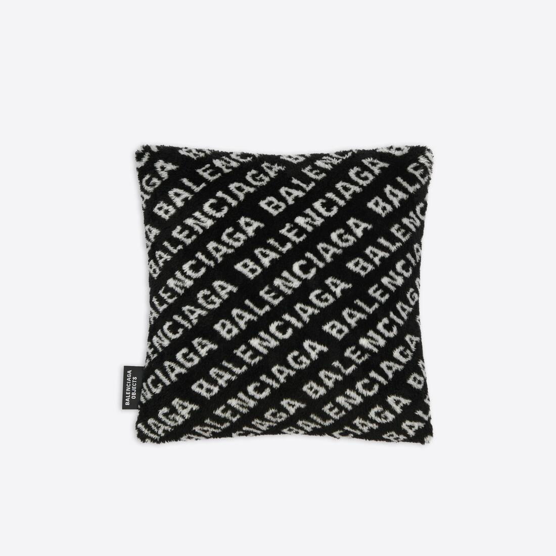 Allover Logo Cushion  in Black - 2