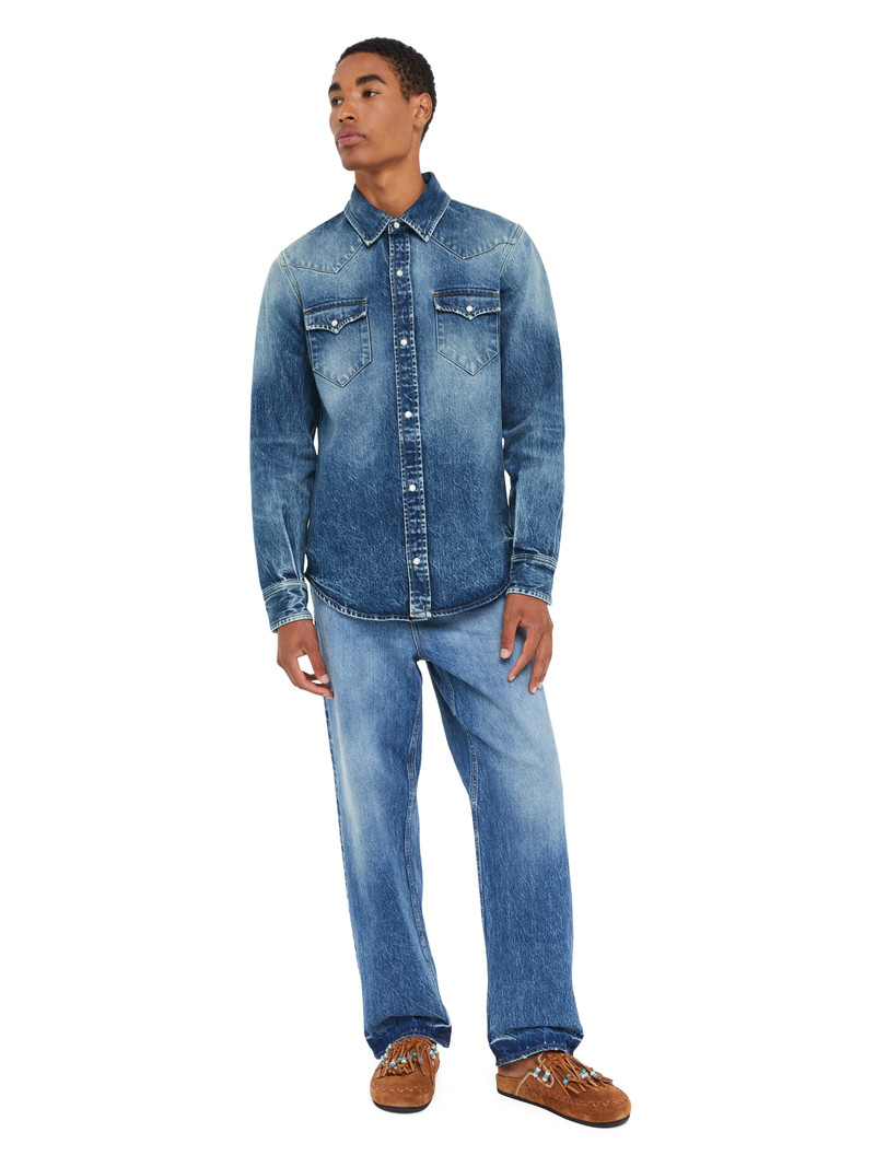 Alanui Medium Wash Denim Shirt outlook