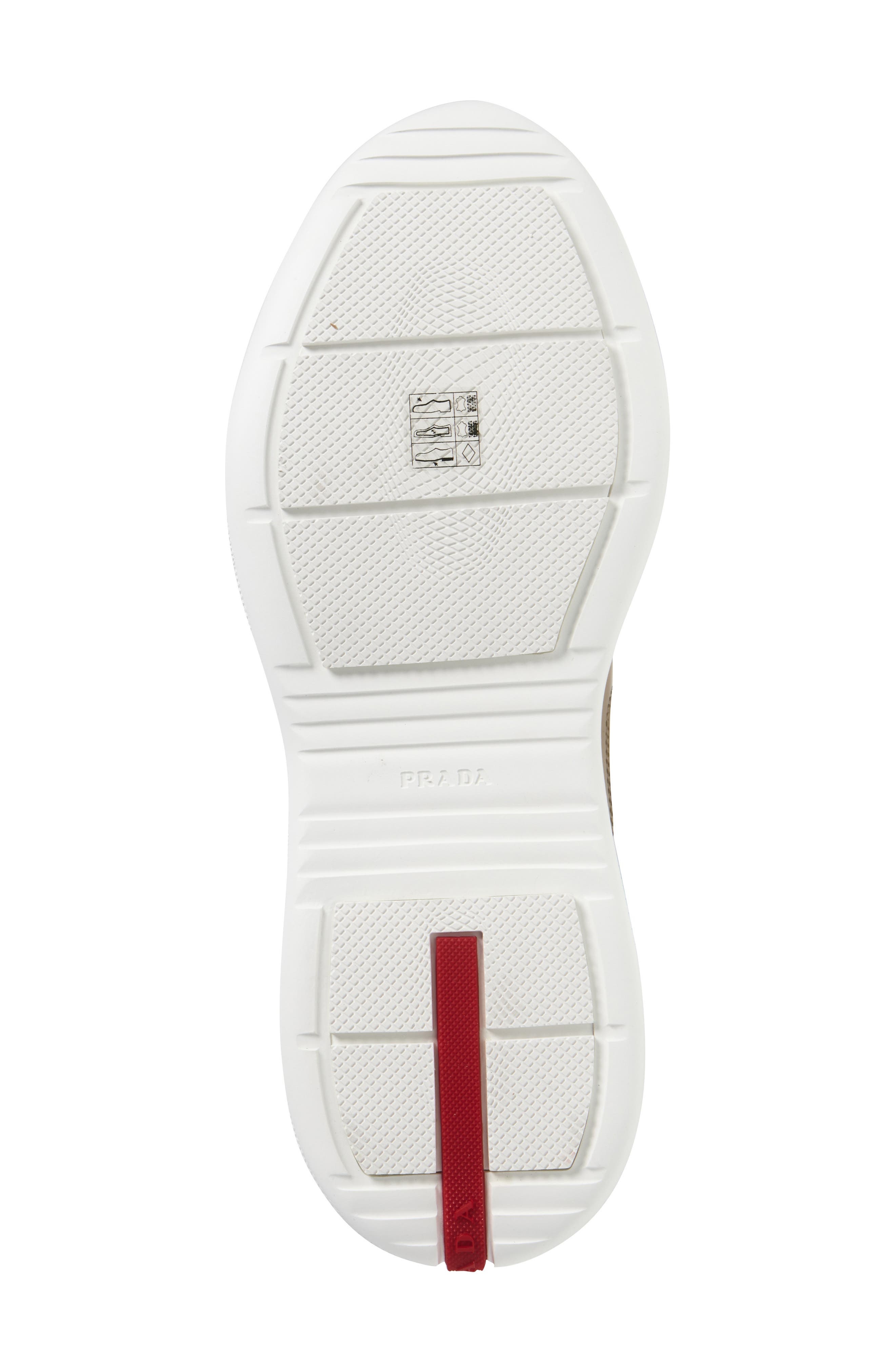 Prada America's Cup Sneaker in Beige/Argento at Nordstrom - 6