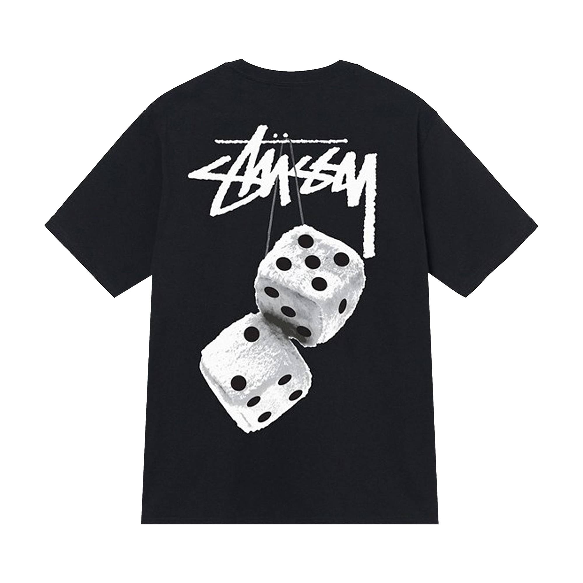 Stussy Fuzzy Dice Tee 'Black' - 2