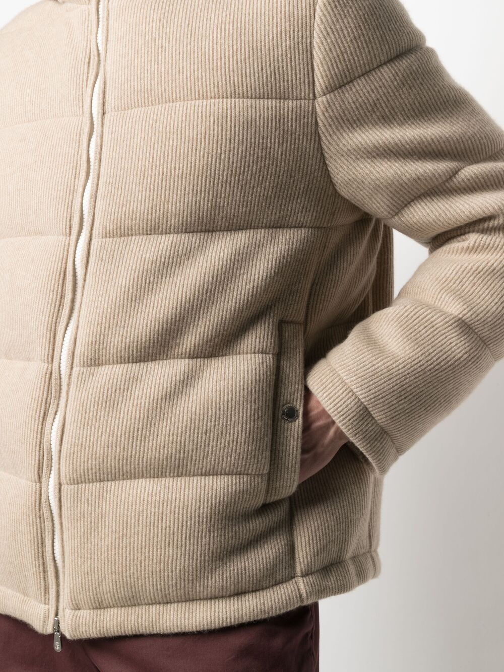 cashmere padded jacket - 5