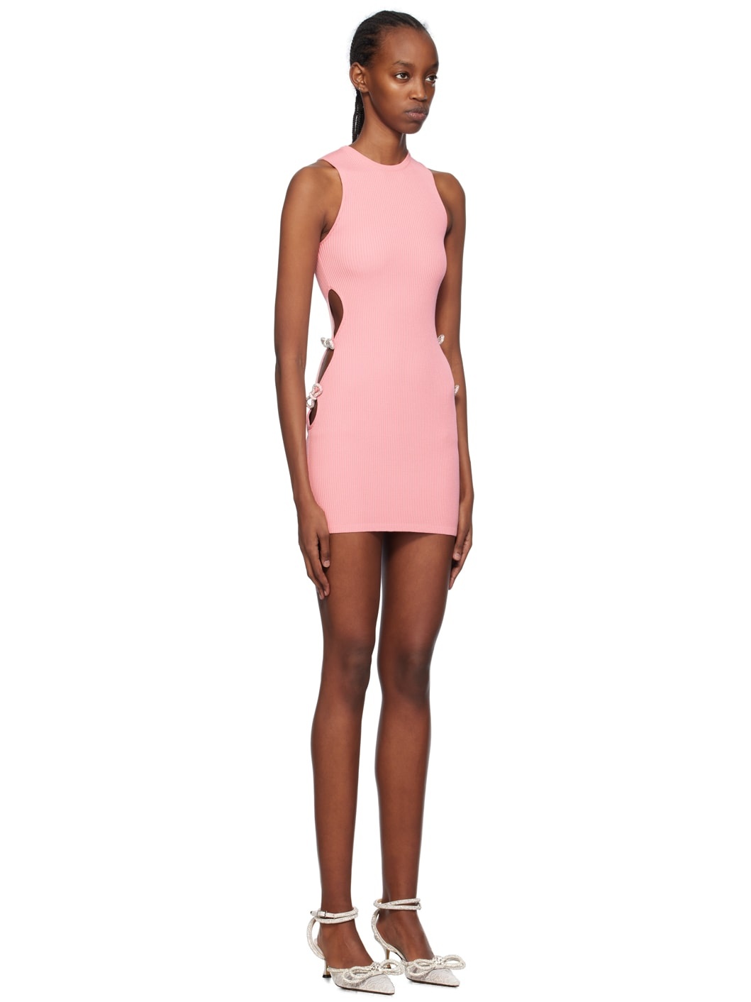 Pink Crystal-Cut Minidress - 2