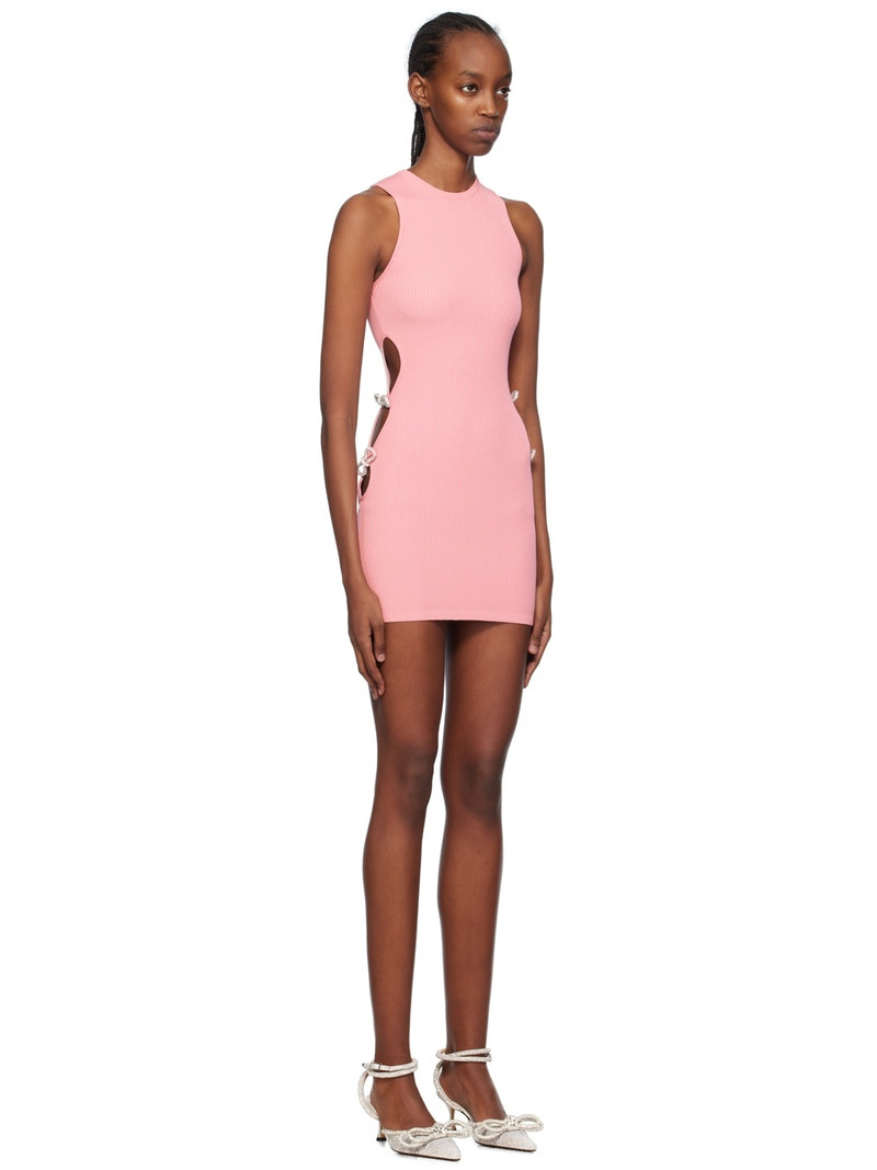 Pink Crystal-Cut Minidress 2
