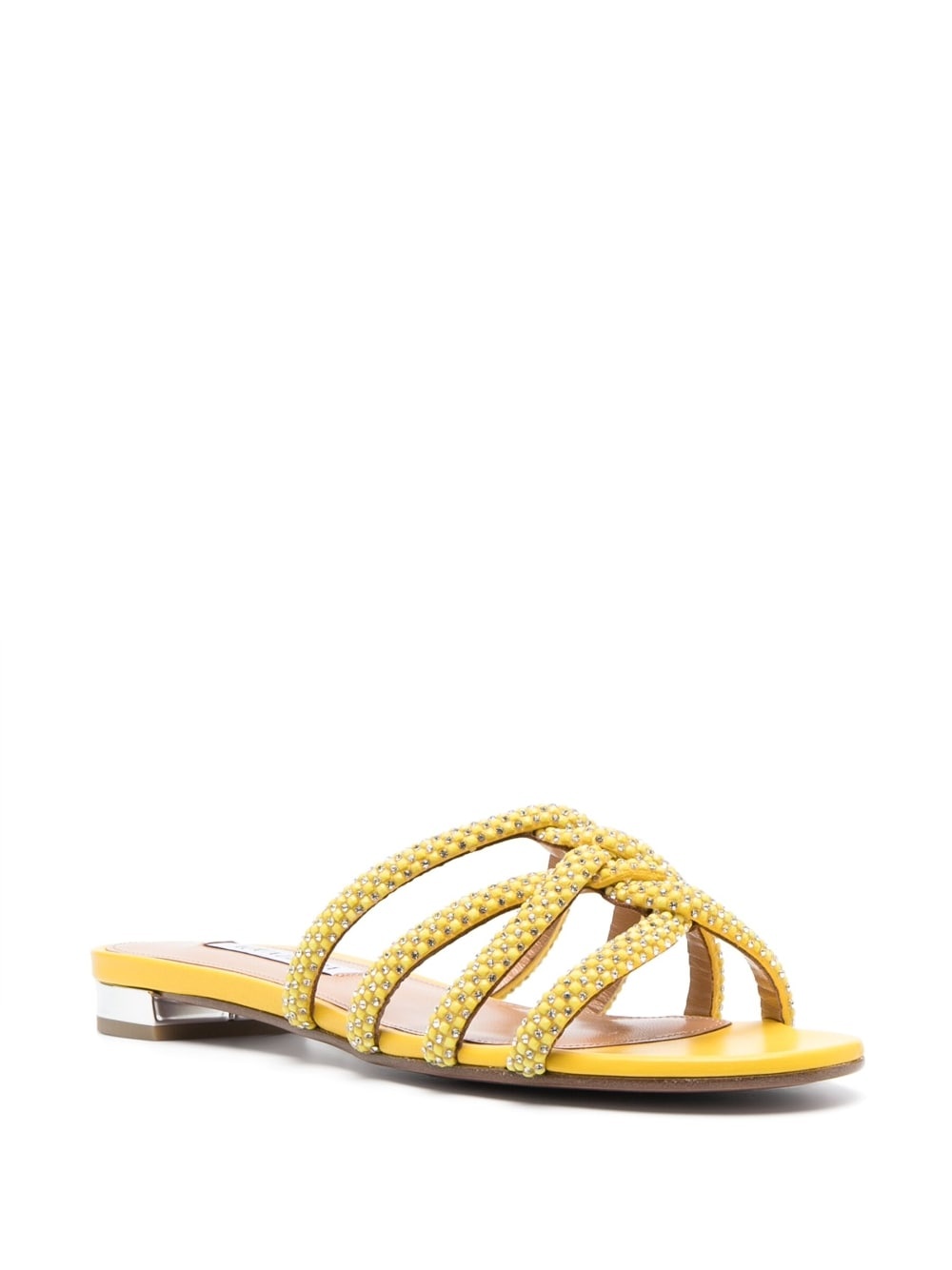 crystal-embellished flat sandals - 2