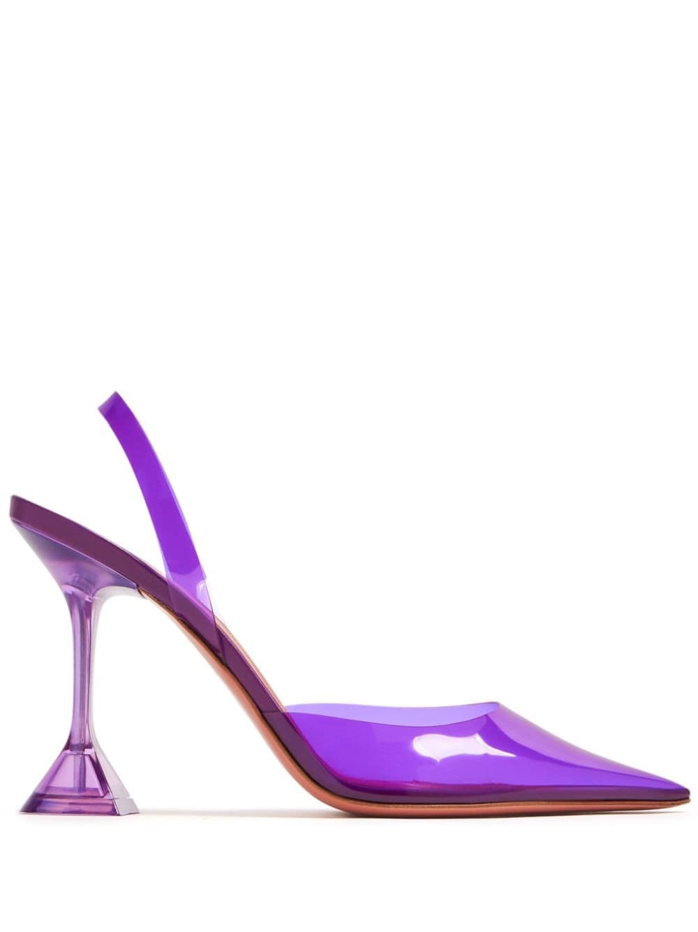 Holli Glass 95mm slingback pumps - 1