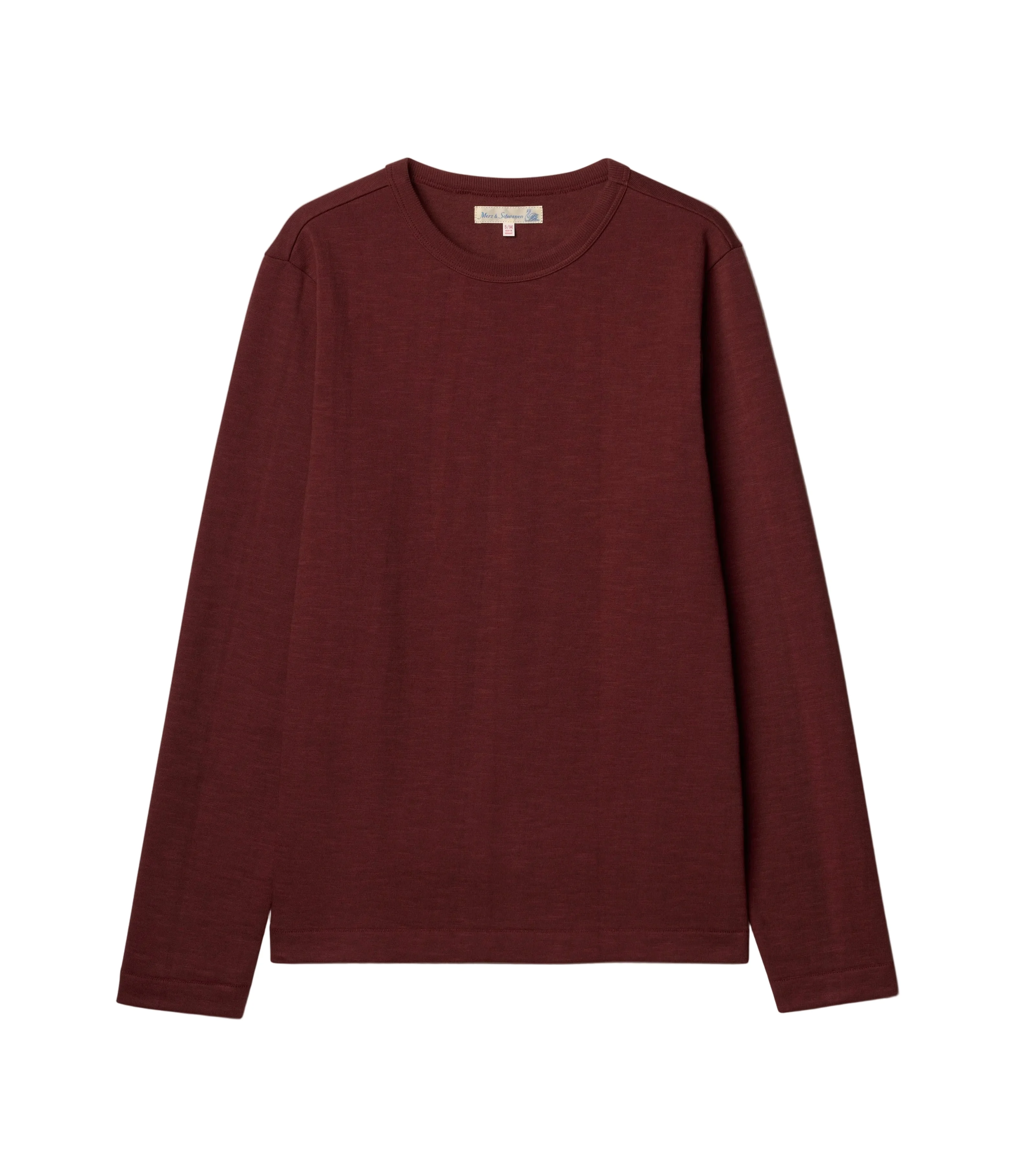2M06.99 Vintage Machine Refined Classic Fit Long Sleeve Henley Burgundy - 1