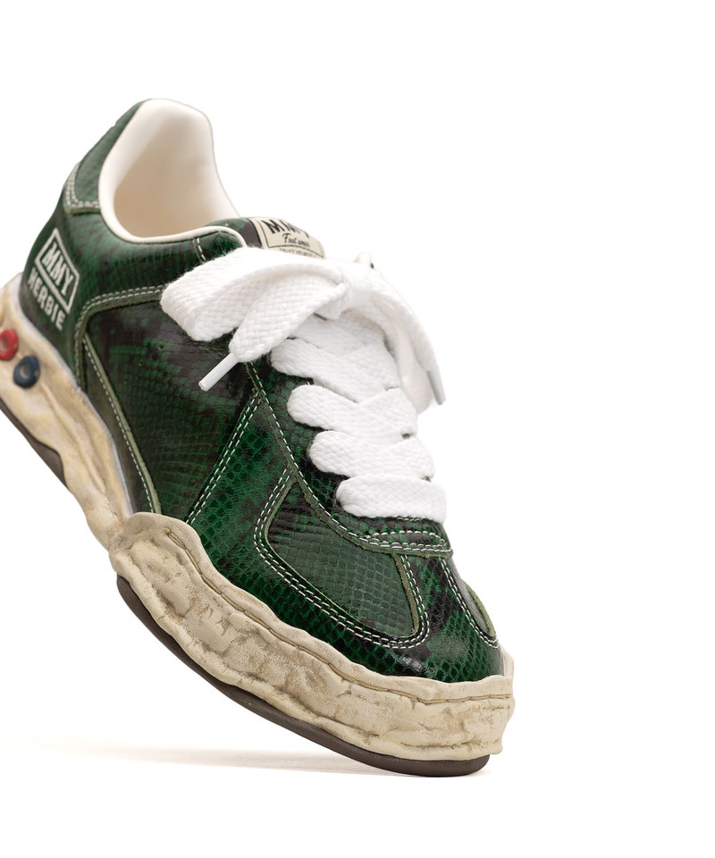"HERBIE" OG Sole Python Printed Leather Low-top Sneaker 27