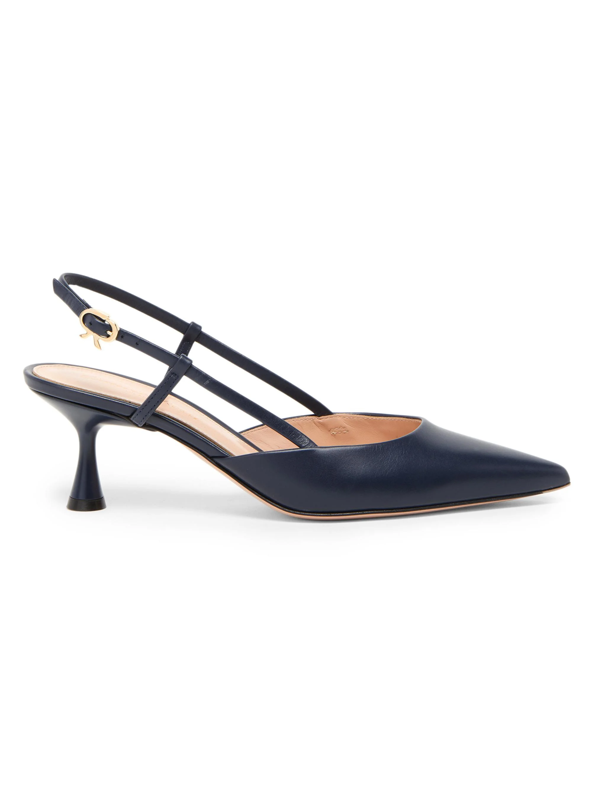 Women's Ascent 55MM Leather Slingback Pumps - Denim - 1
