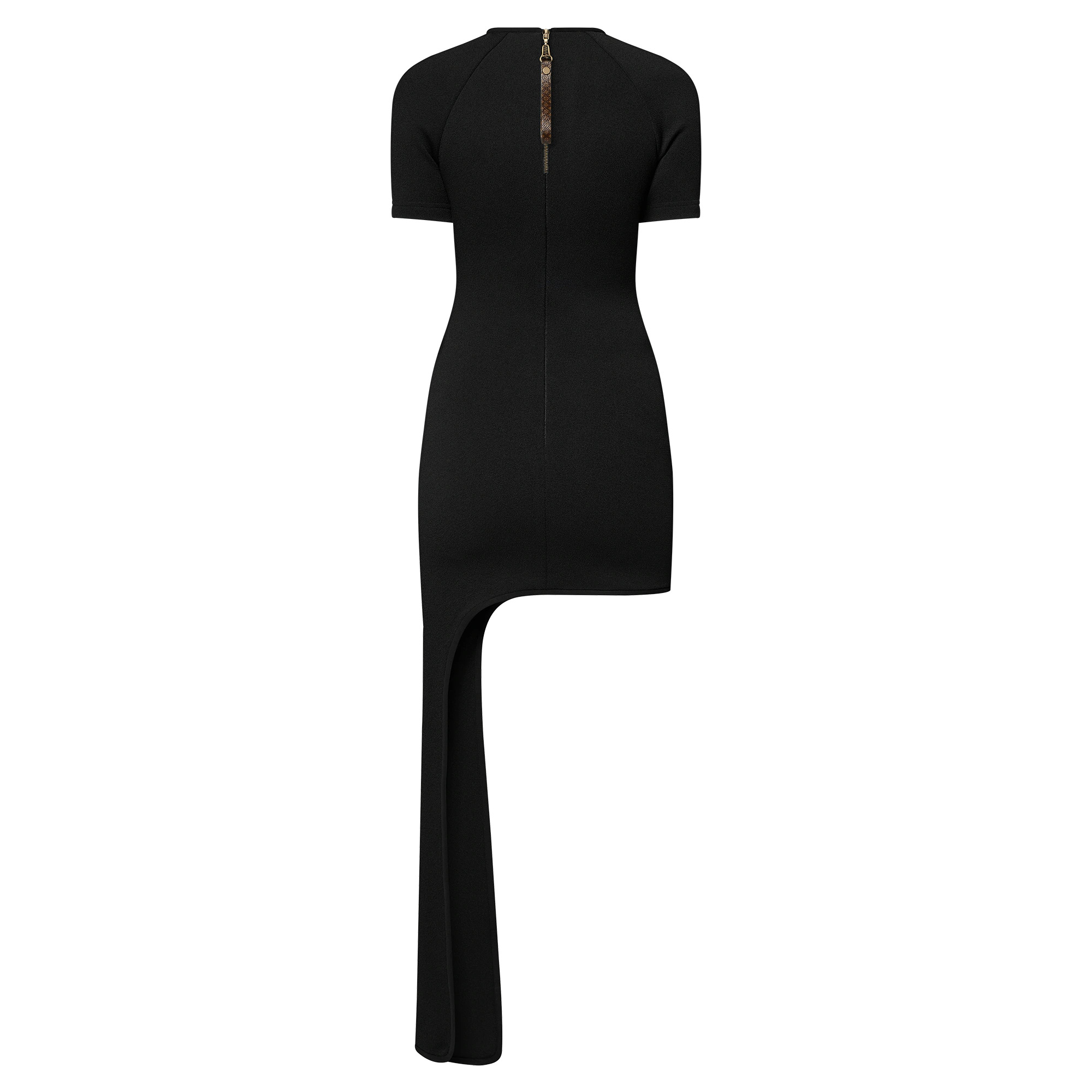 Asymmetrical Hem T-Shirt Dress - 3