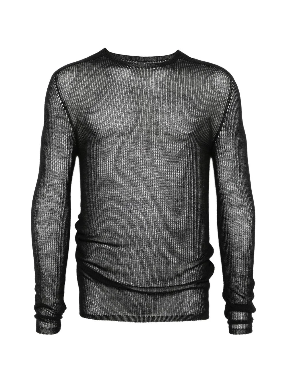 ribbed crew-neck sweater - 1