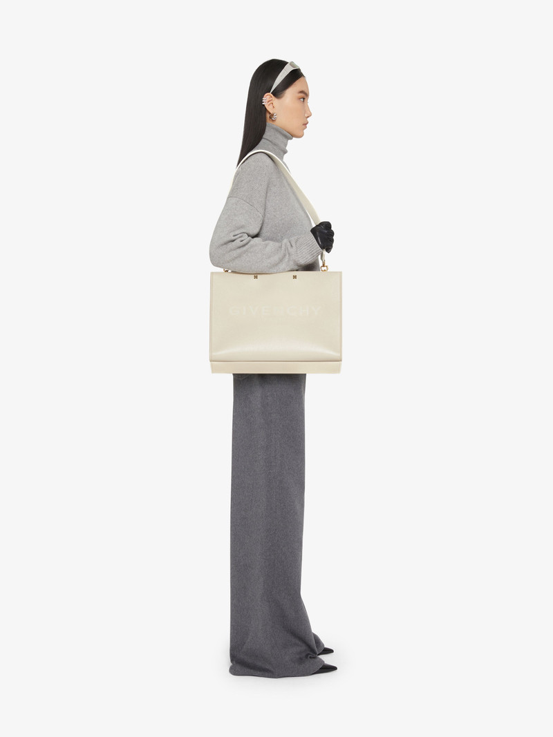 Givenchy MEDIUM G-TOTE SHOPPING BAG IN LEATHER outlook