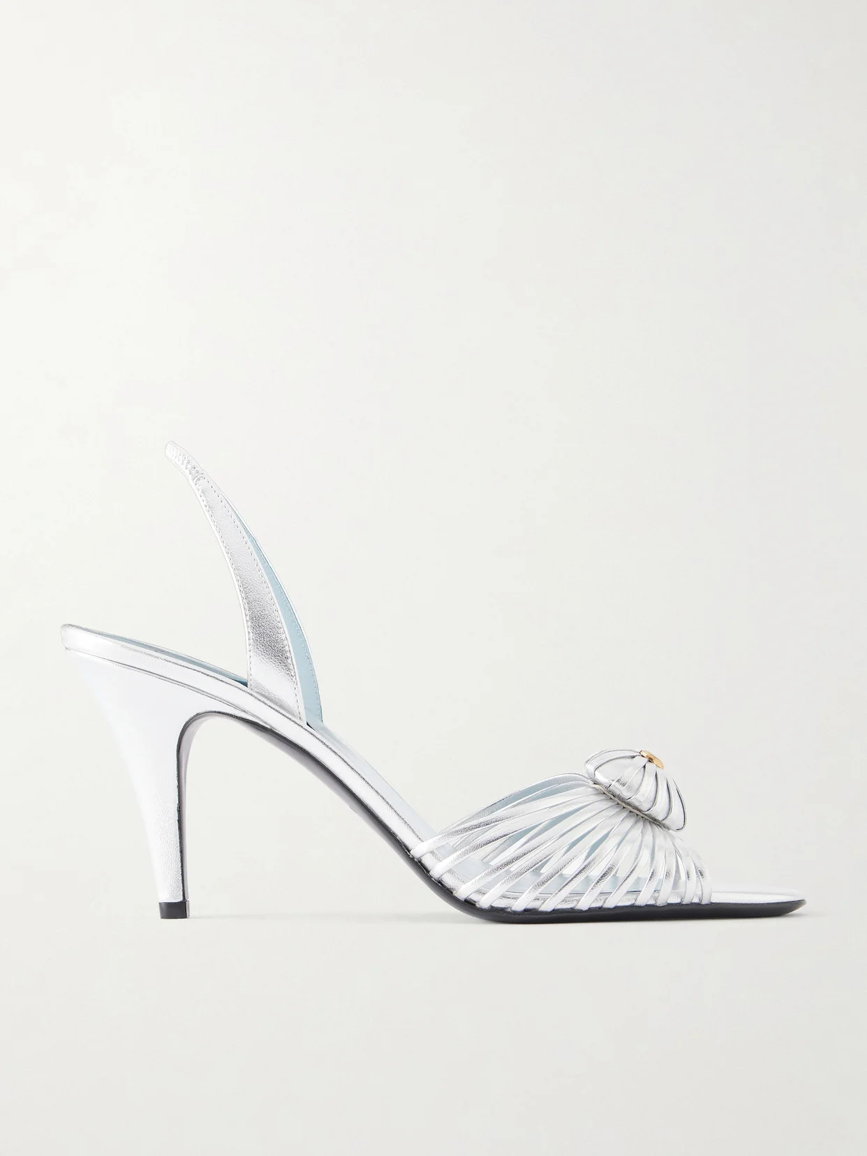 Coeur Royal 85 Logo-embellished Metallic Leather Sandals - 1