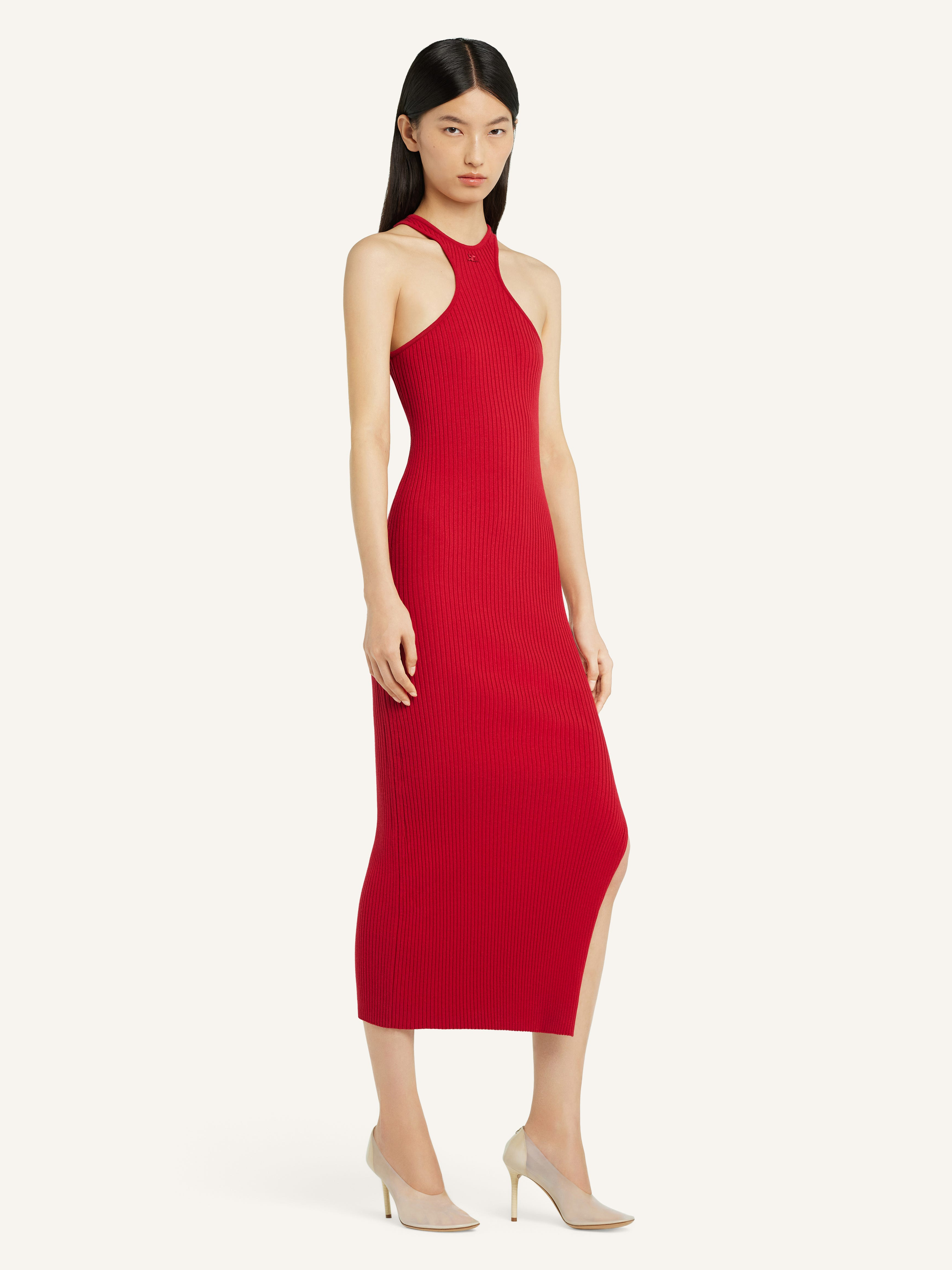 SCUBA RIB KNIT DRESS - 3