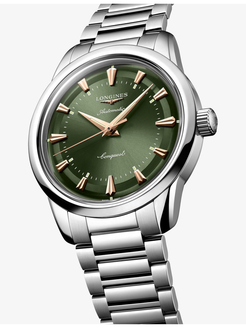 Longines L1.649.4.02.6 Conquest Heritage Stainless-Steel Automatic Watch outlook
