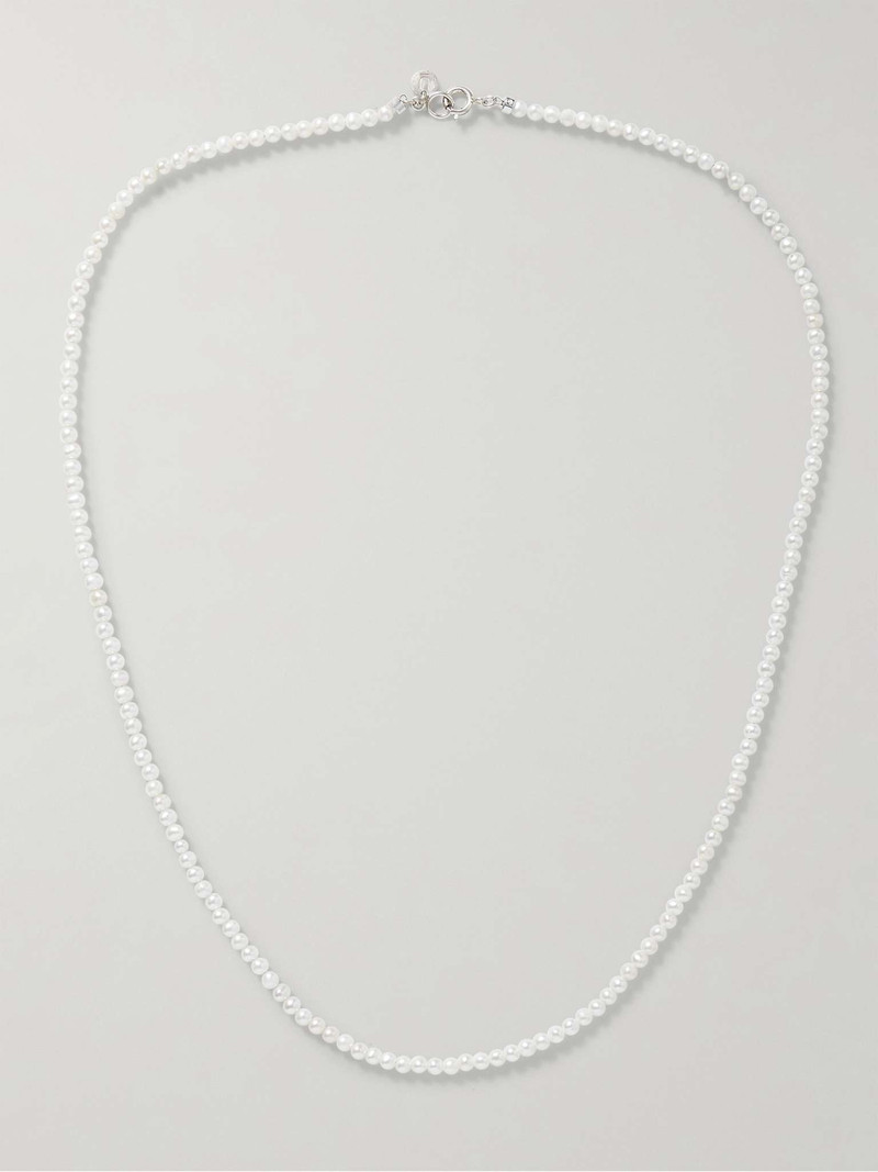 Sterling Silver Pearl Necklace 1