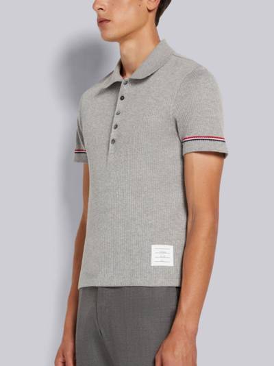 Thom Browne RWB micro thermal polo shirt outlook